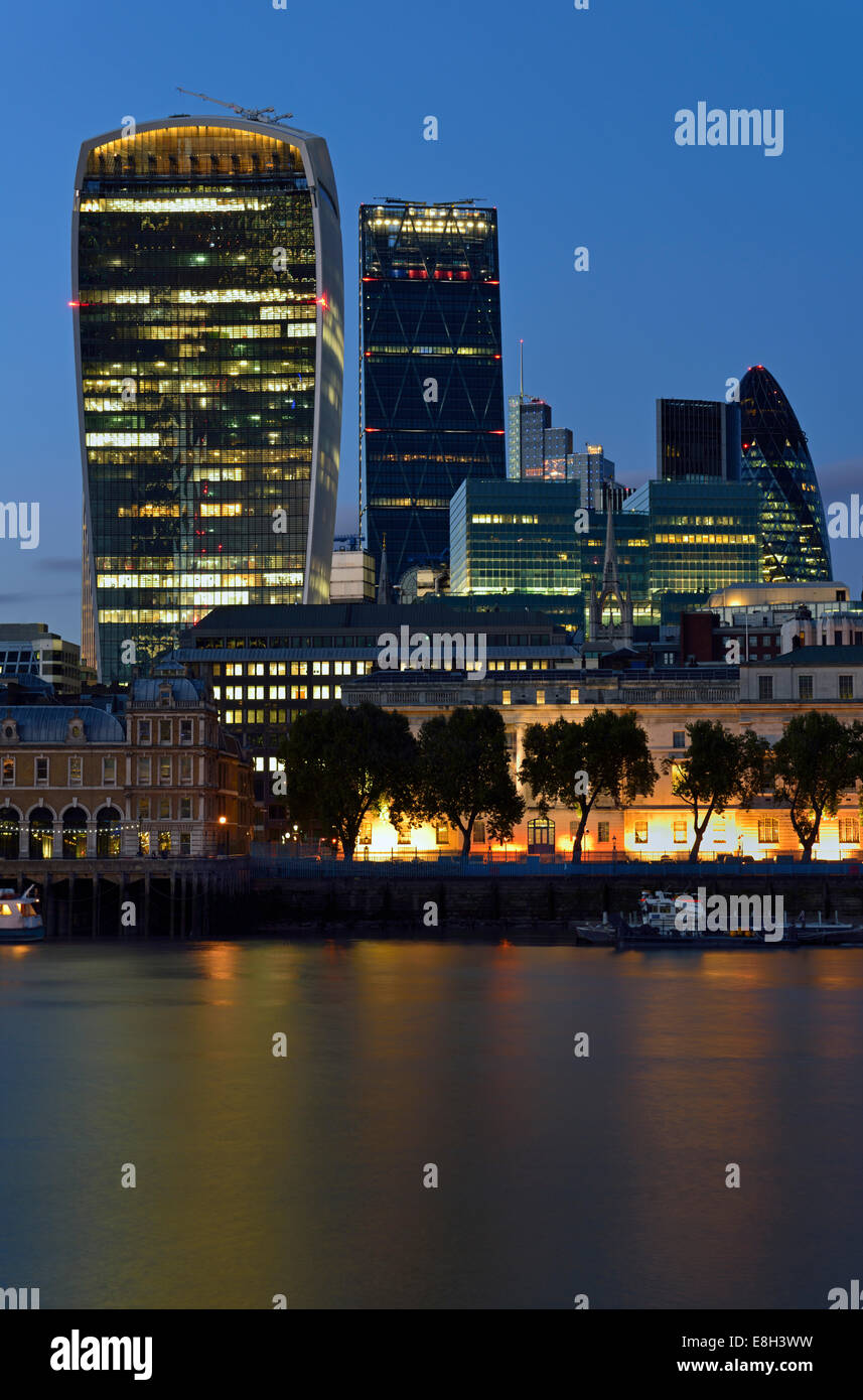 Città di Londra, il Quartiere Finanziario, Regno Unito Foto Stock