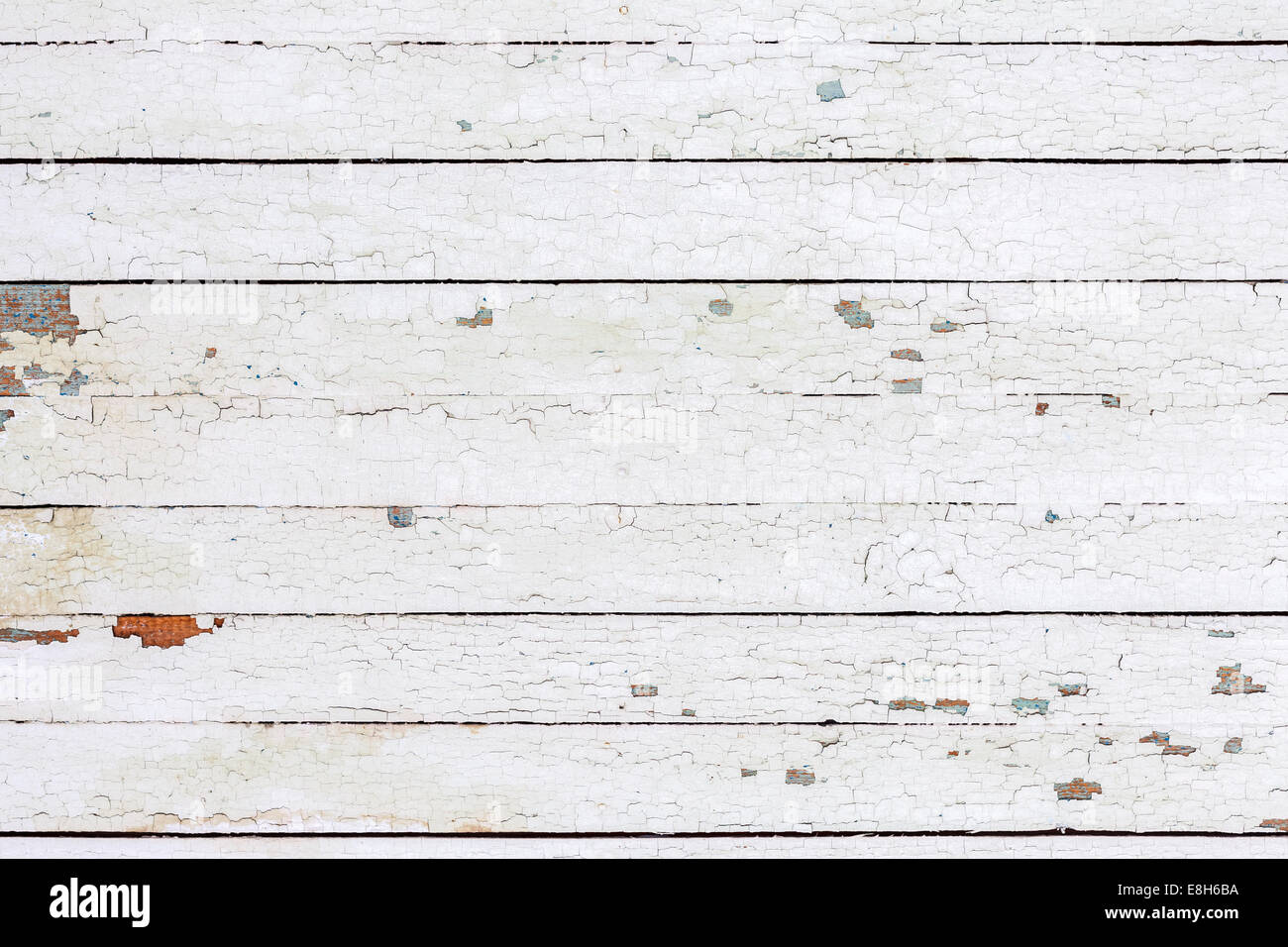 Vintage sfondo bianco parete in legno Foto Stock