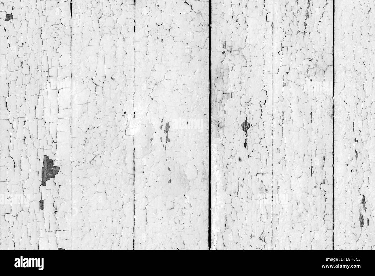 Vintage sfondo bianco parete in legno. Foto Stock