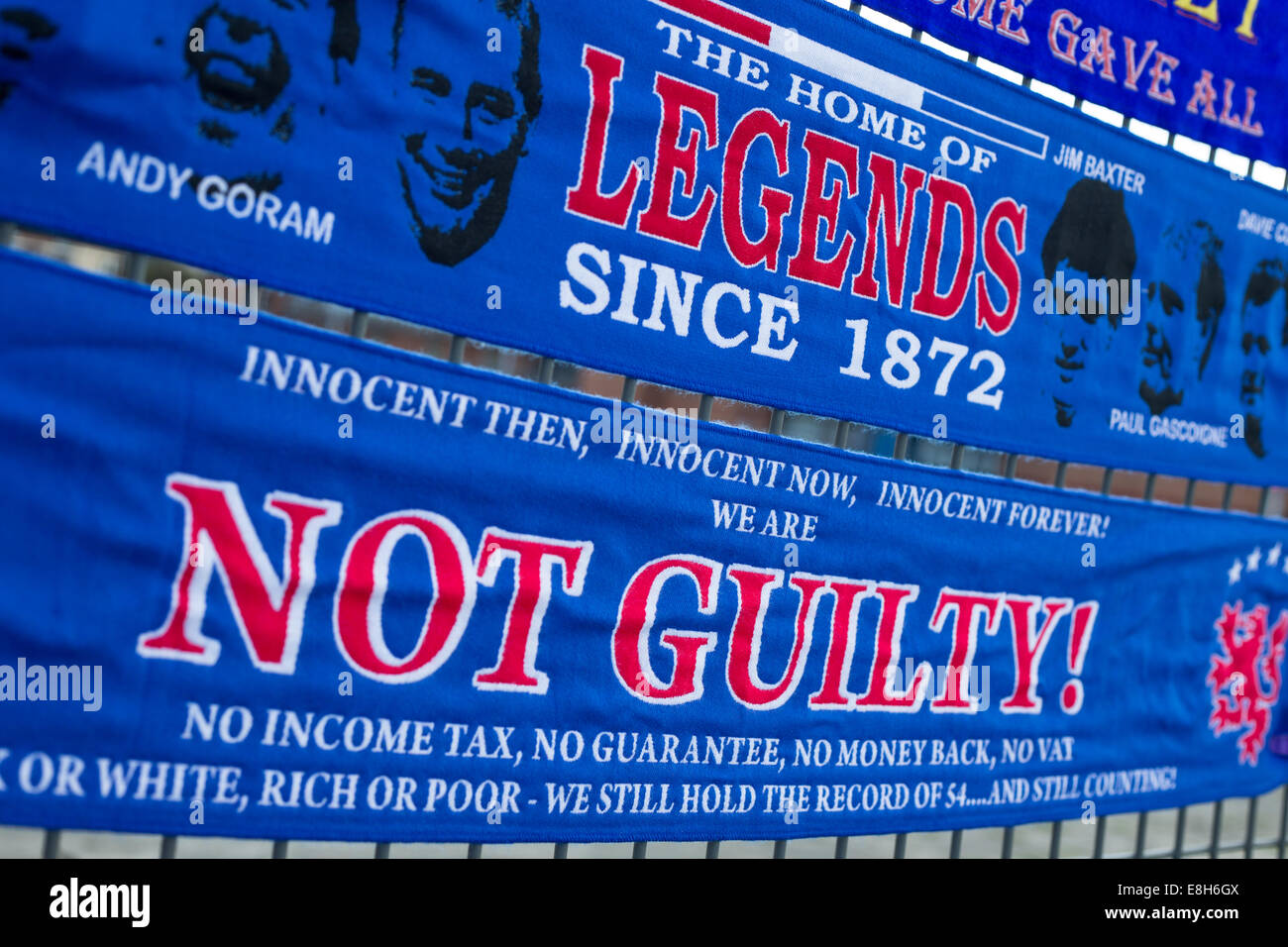 Rangers Football Club's Ibrox Stadium, a Glasgow in Scozia, Regno Unito. Foto Stock