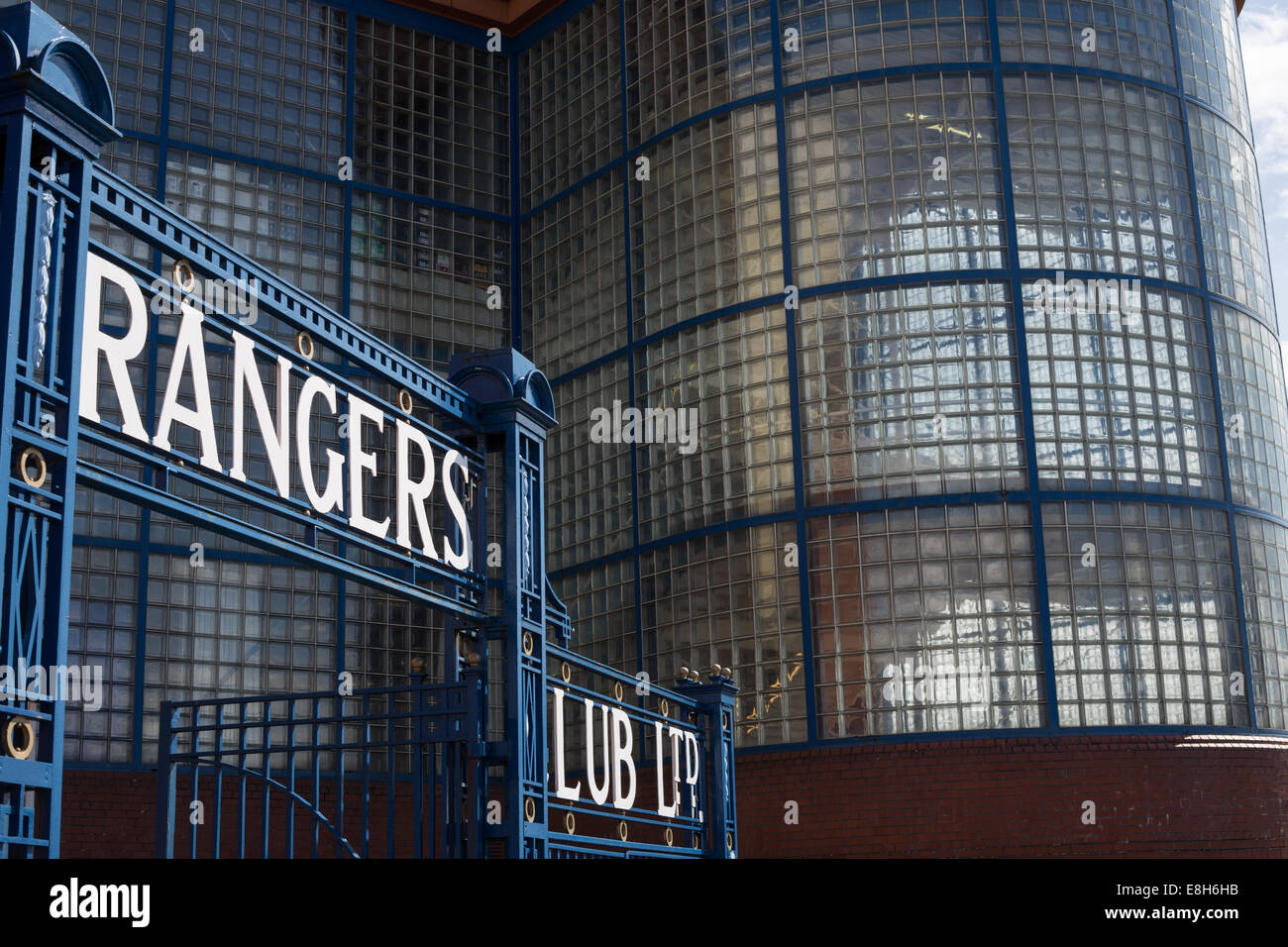 Rangers Football Club's Ibrox Stadium, a Glasgow in Scozia, Regno Unito. Foto Stock