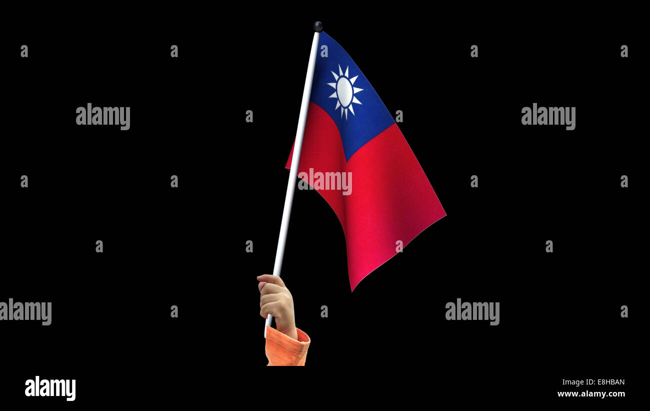 Bandiera di Taiwan per adv o altri usi Foto Stock