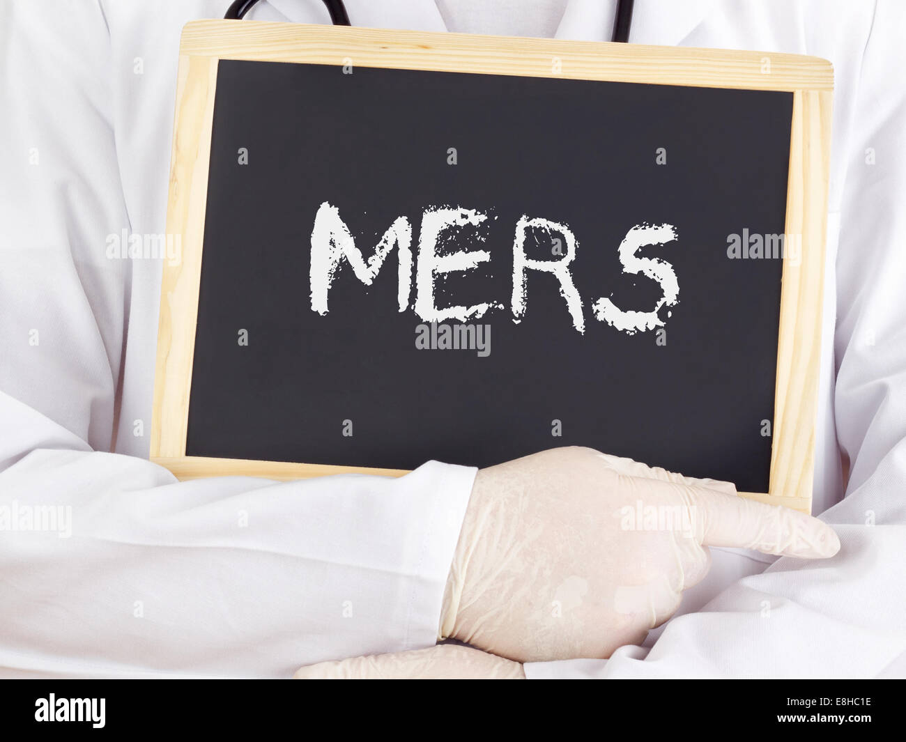 Medico mostra informazioni: MERI Foto Stock