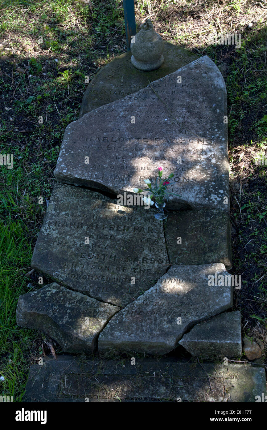 Lapidi del cimitero vecchio comune di Southampton hampshire Inghilterra Foto Stock