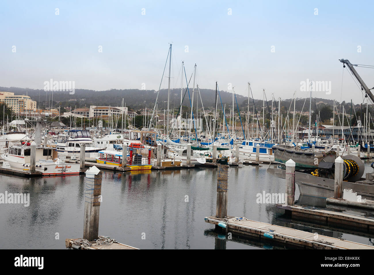 Porto di Monterey- velieri, California Foto Stock