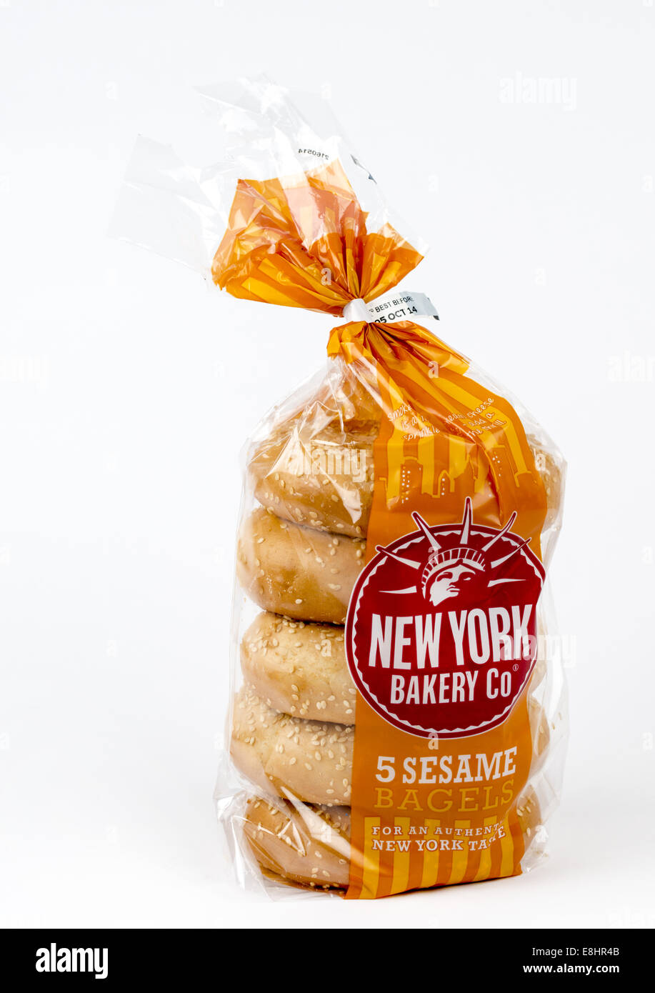 New York panificio Co 5 di sesamo bagel seminate Foto Stock