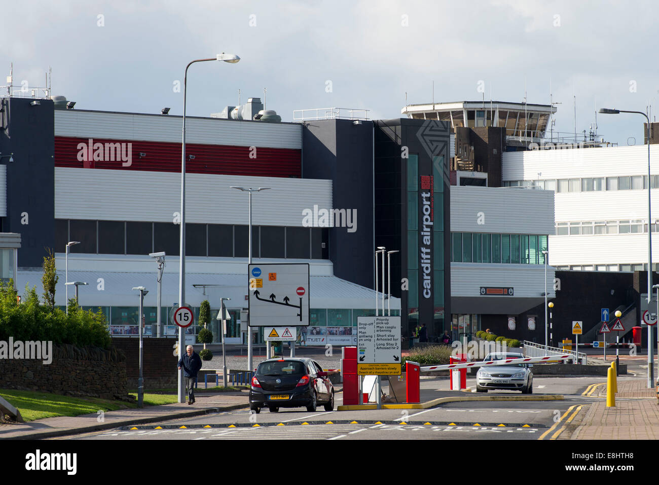 L'aeroporto di Cardiff in Galles. Foto Stock