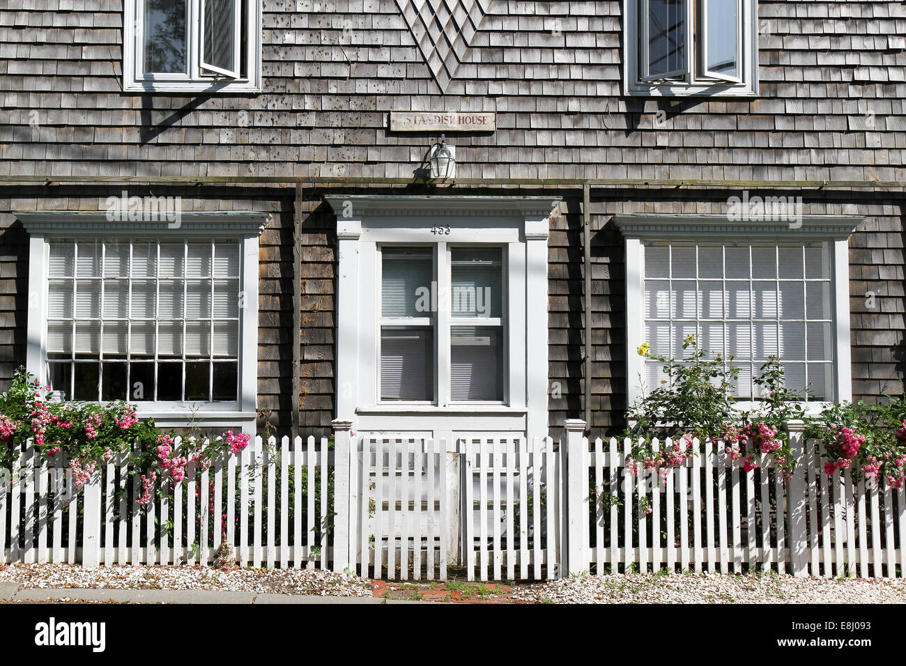 Una casa incastrata a Provincetown in Massachusetts Foto Stock