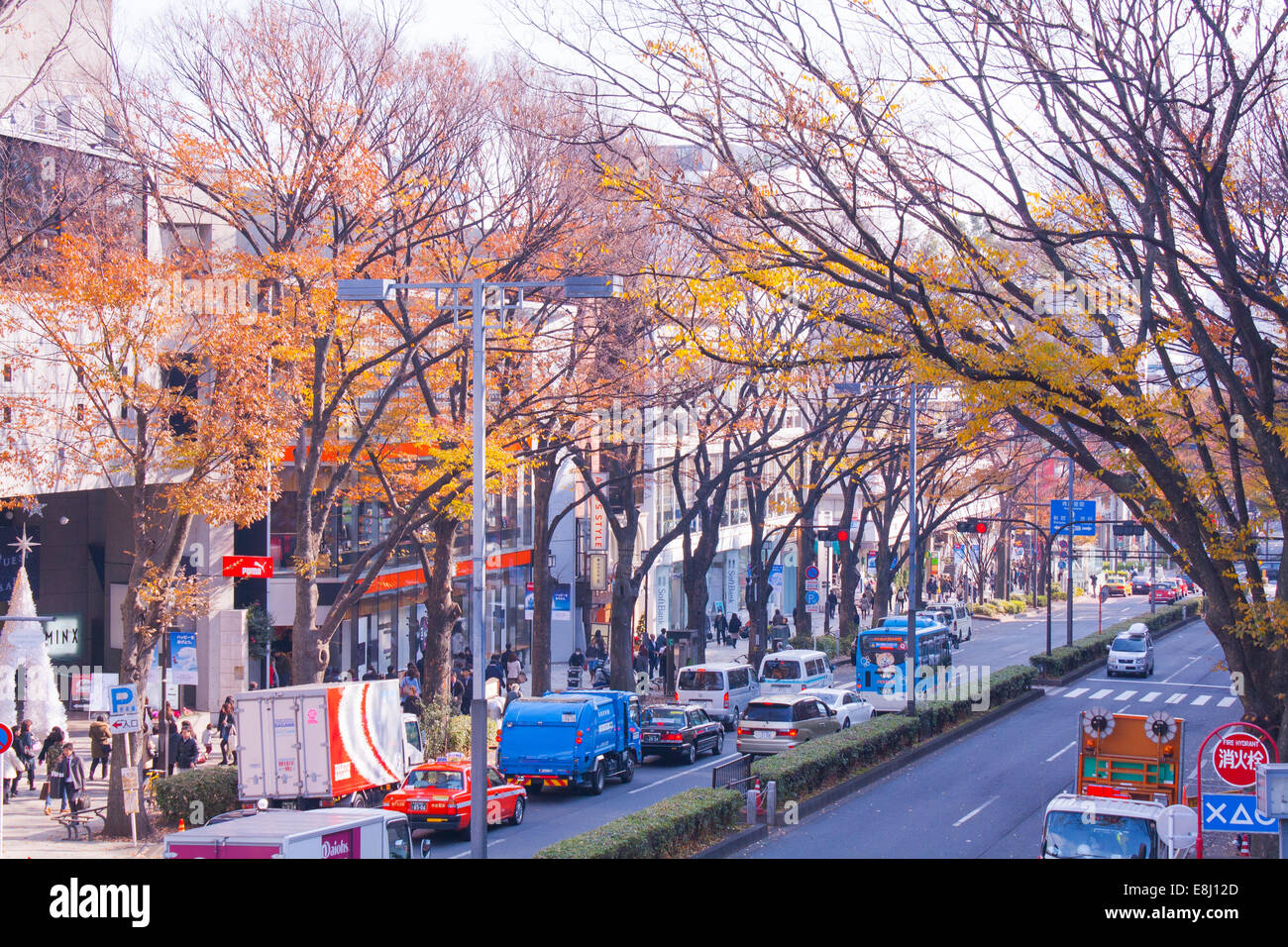 Giappone nella stagione autunnale prima della stagione invernale Foto Stock