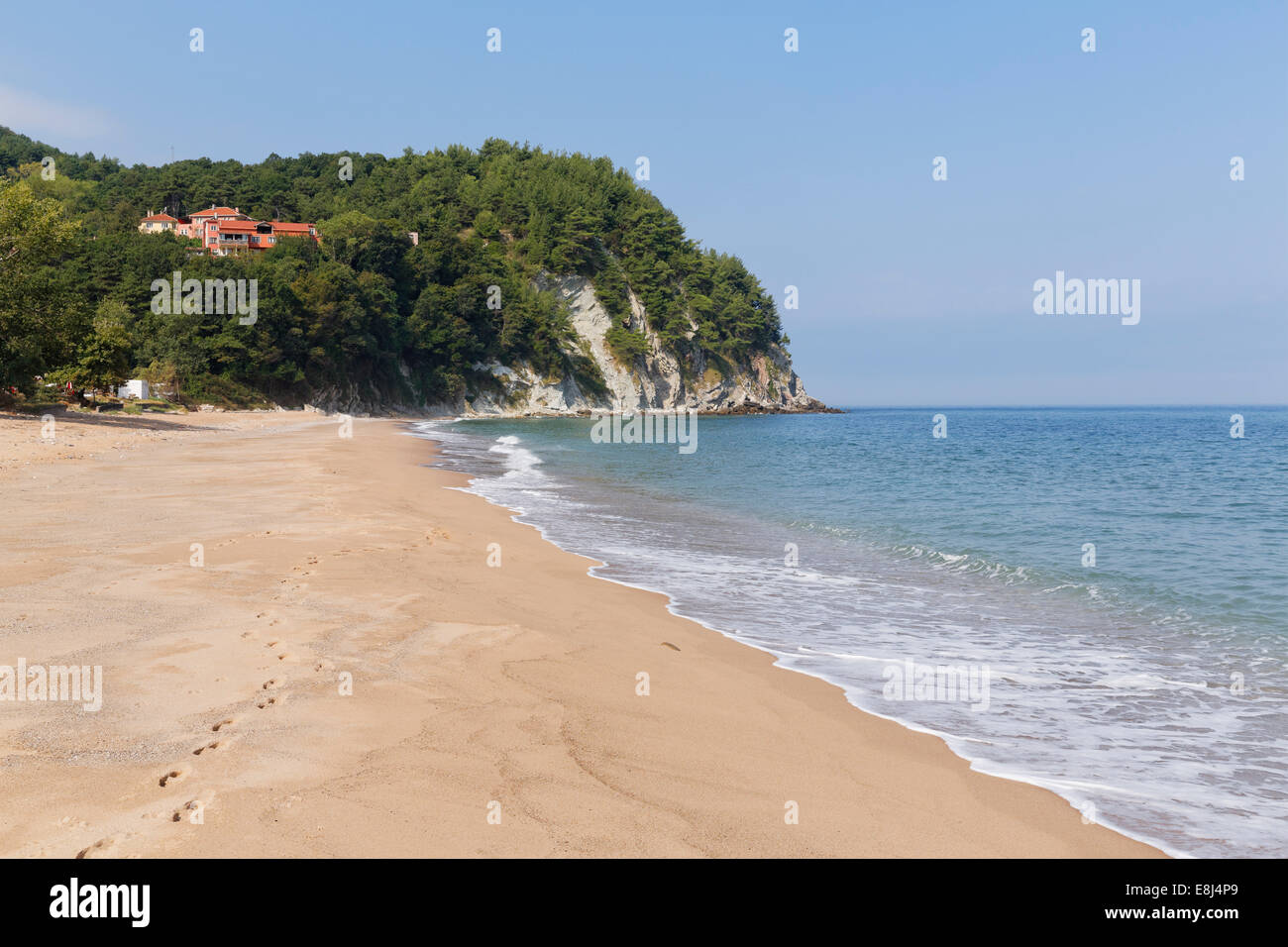 Spiaggia a Kapisuyu, Mar Nero, Bartın Provincia, Regione del Mar Nero e la Turchia Foto Stock