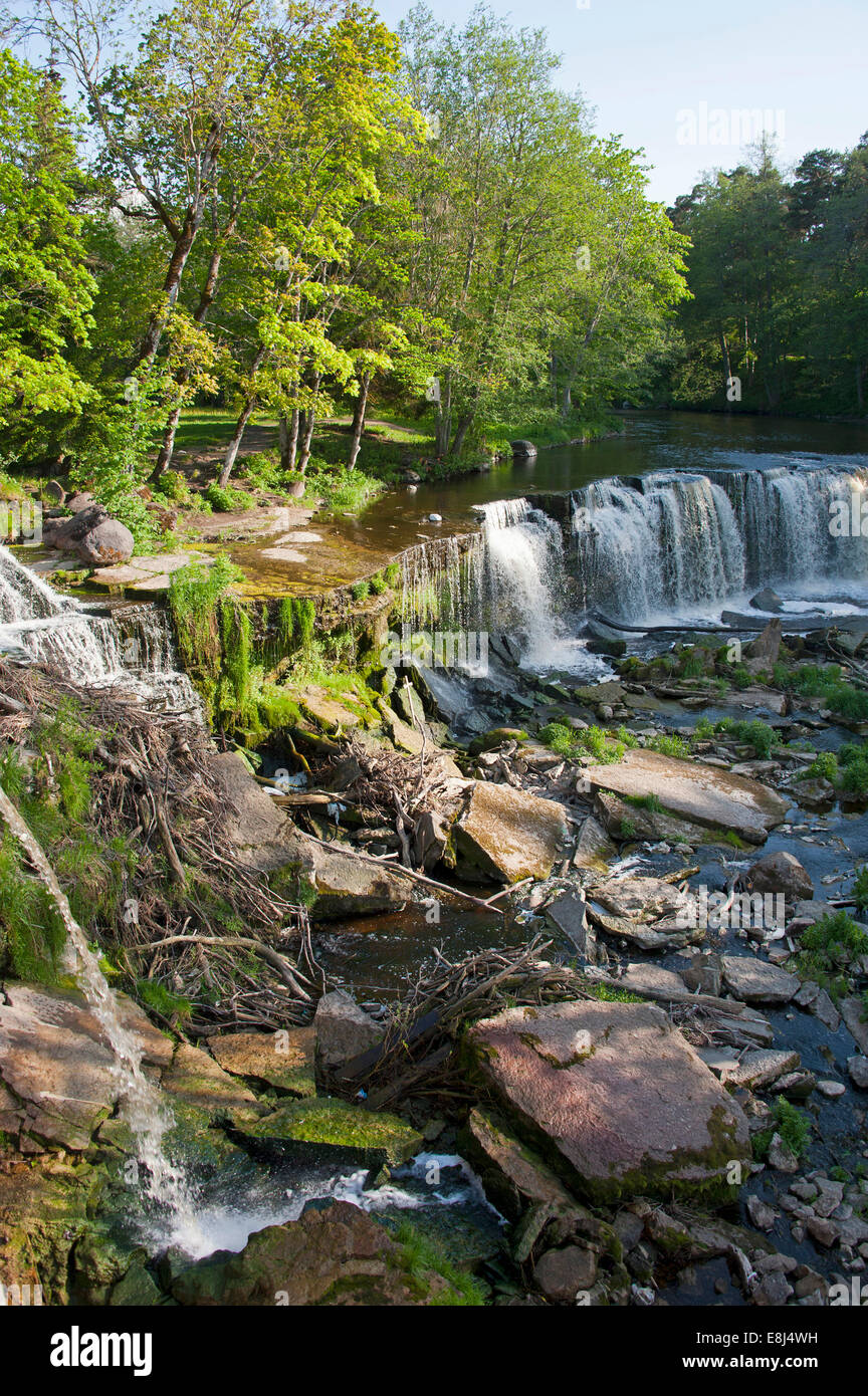 Keila cascata, Keila-Joa, Harju County, Estonia, Stati Baltici Foto Stock