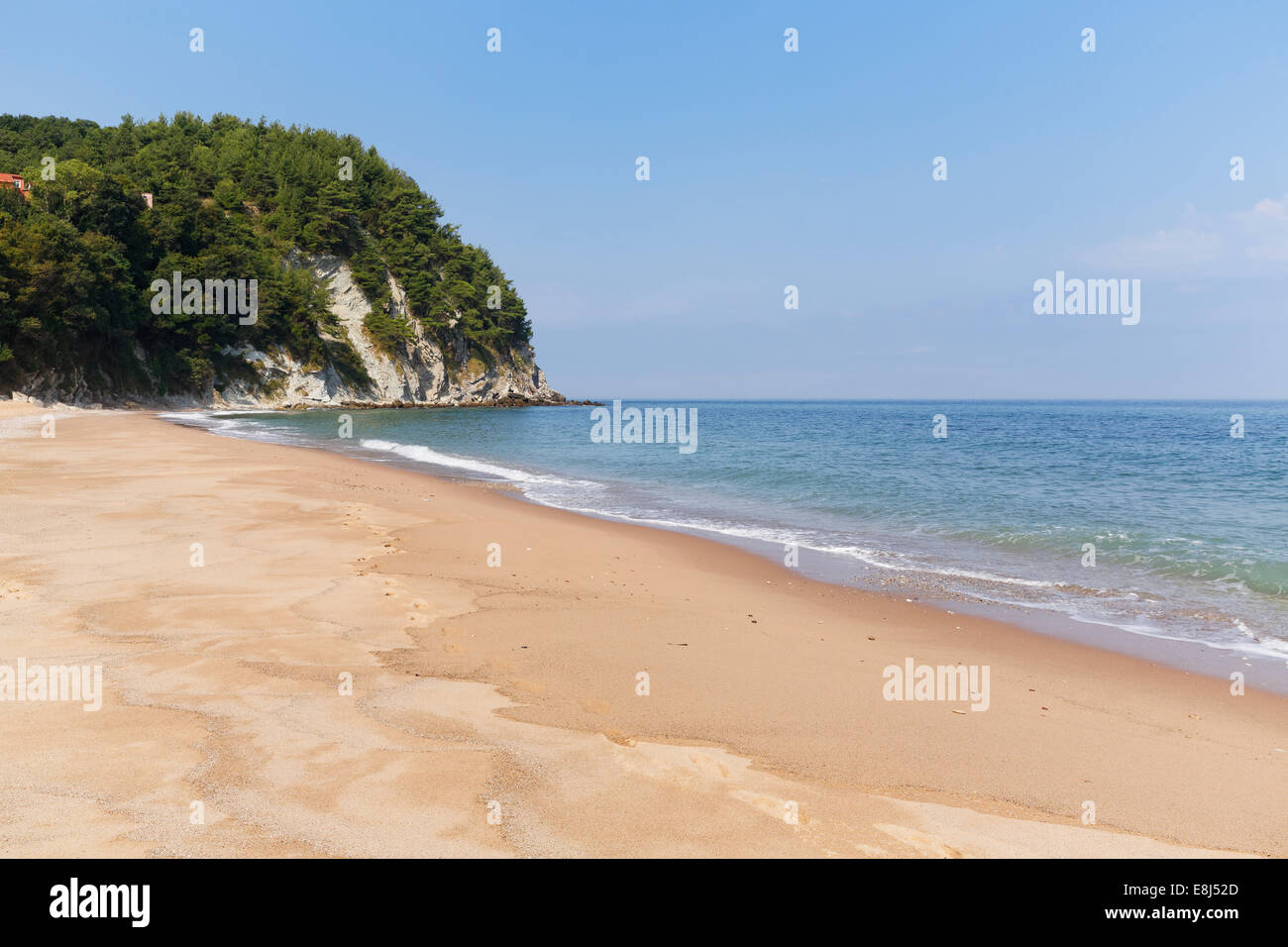 Spiaggia a Kapisuyu, Mar Nero, Bartın Provincia, Regione del Mar Nero e la Turchia Foto Stock