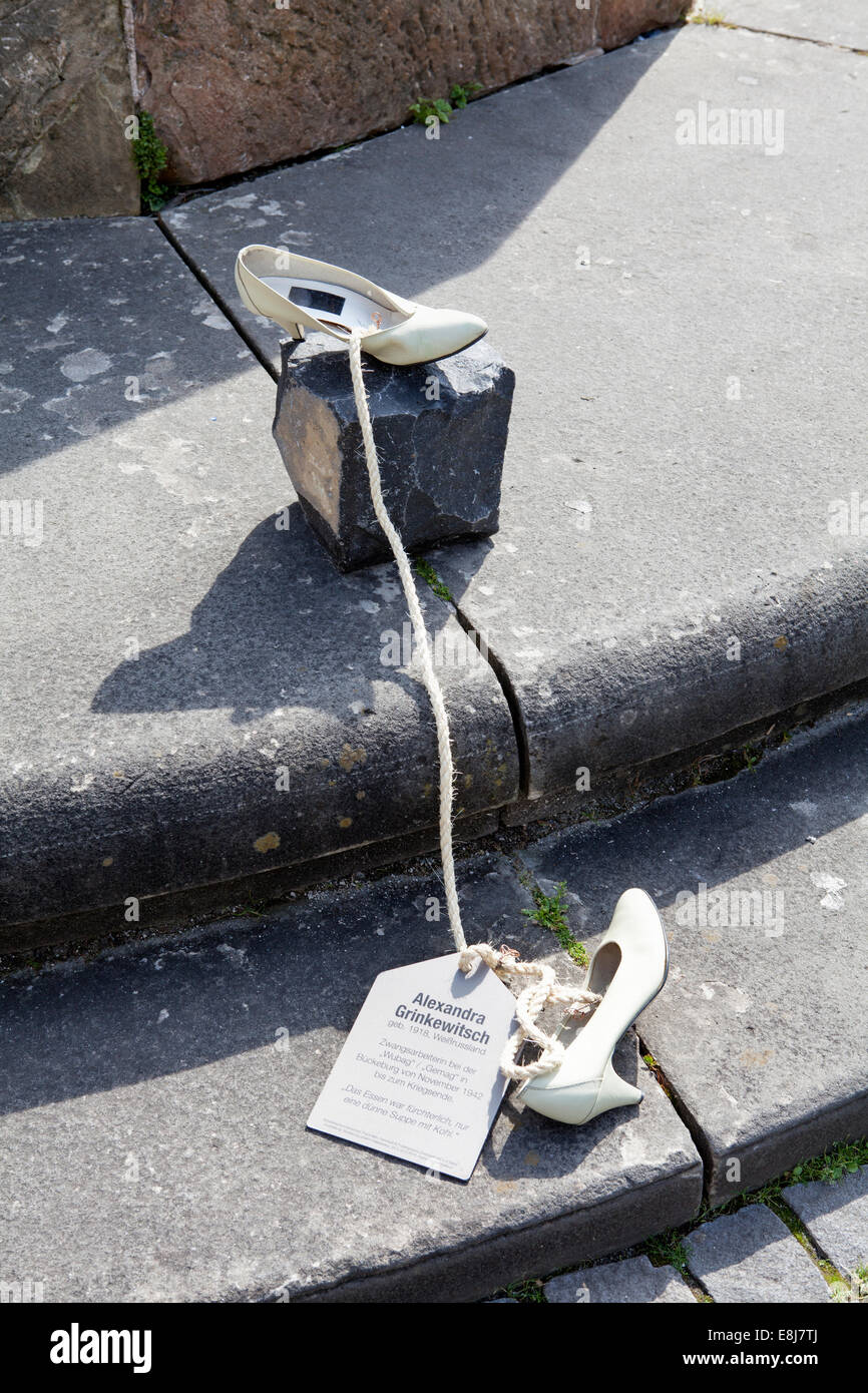 Bückeburg sotto la svastica, un progetto di Franz Betz, Bueckeburg, Bassa Sassonia, Germania, Europa, Bückeburg unterm Hakenkreuz, K Foto Stock