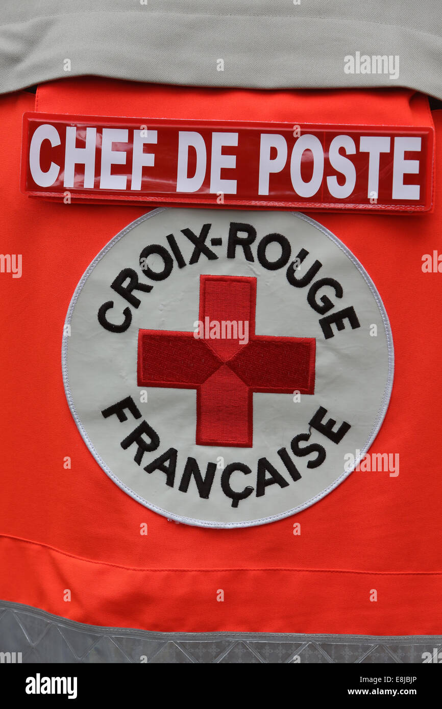 Il volontario della Croce Rossa. Foto Stock