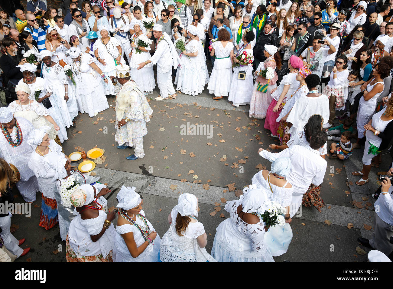 Brasiliano rituale di danza Foto Stock