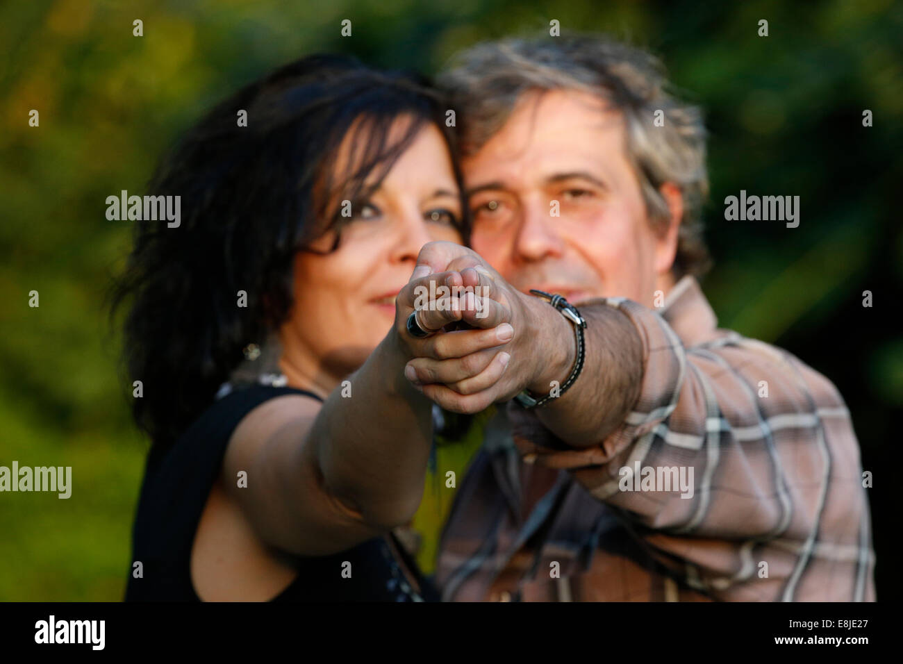 L uomo e la donna. Foto Stock