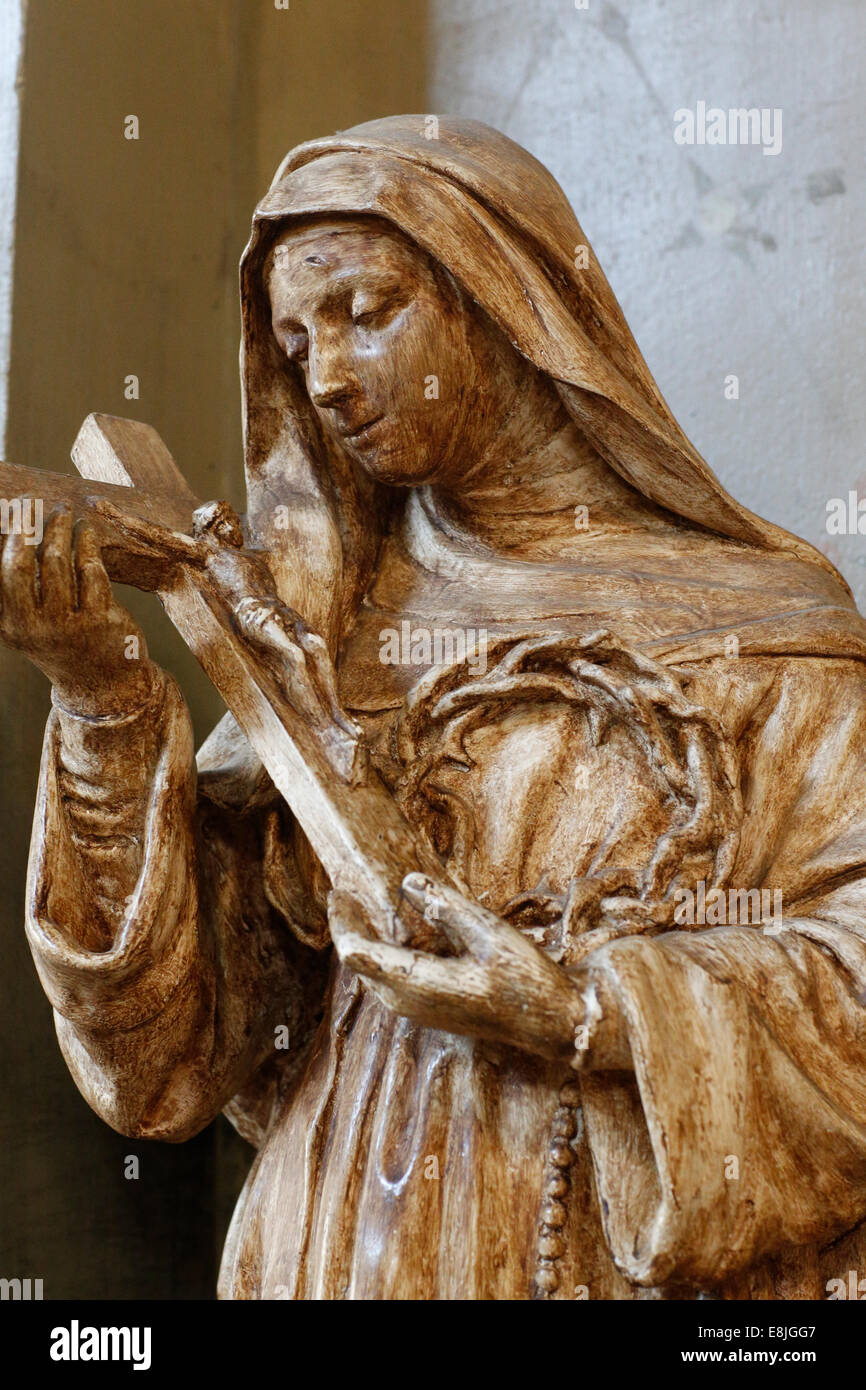 Saint-Jean de la chiesa di Montmartre. Santa Rita da Cascia. Foto Stock