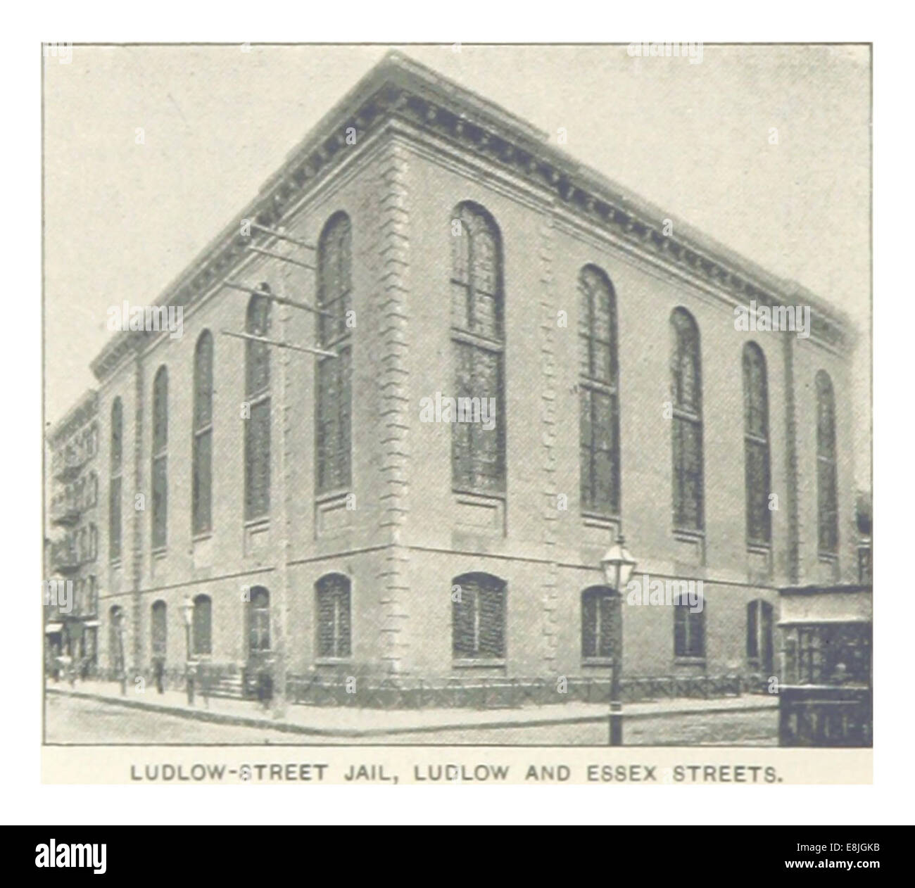 (Re1893NYC) PG500-LUDLOW STREET JAIL, Ludlow e strade di Essex Foto Stock