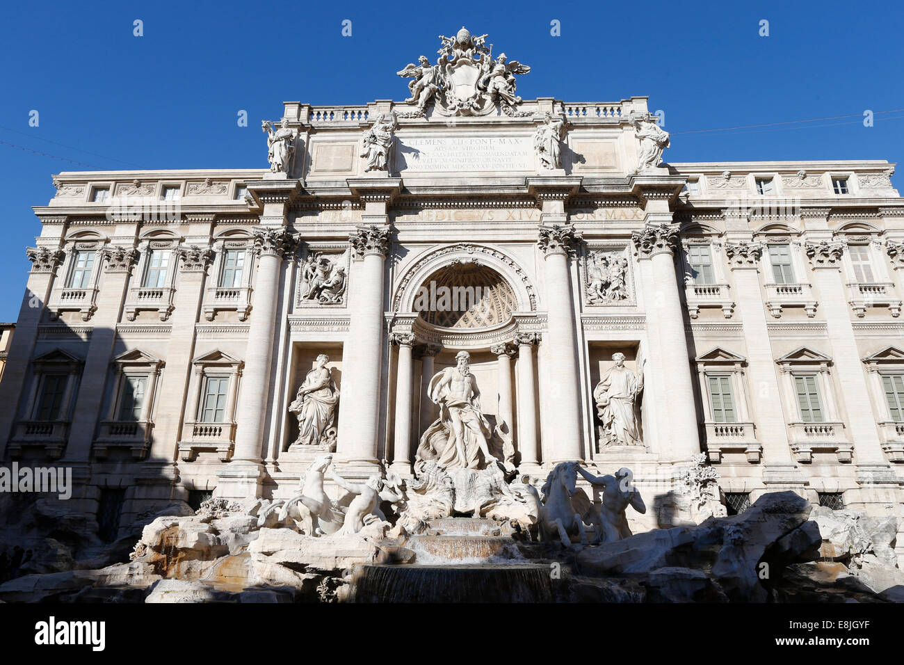 Fontana di Trevi da Nicola Salvi e Niccolo Pannini. Foto Stock