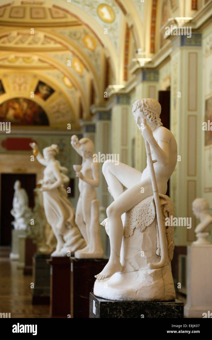 Museo Hermitage. Antica galleria d'arte Foto Stock