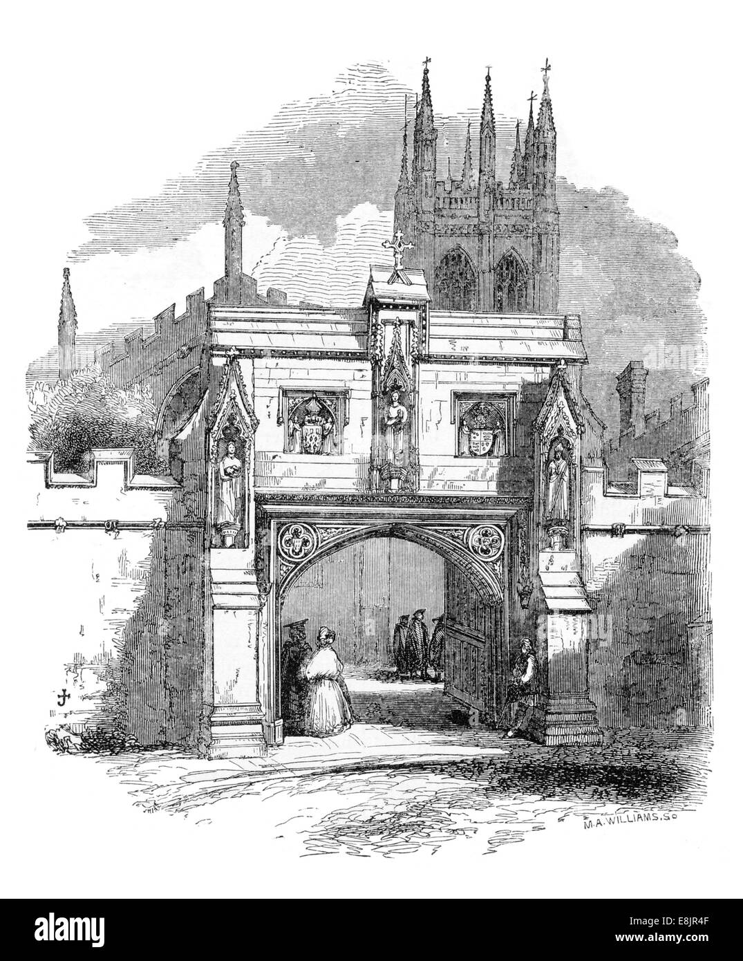 Maddalena Gateway Oxford circa 1880 Foto Stock