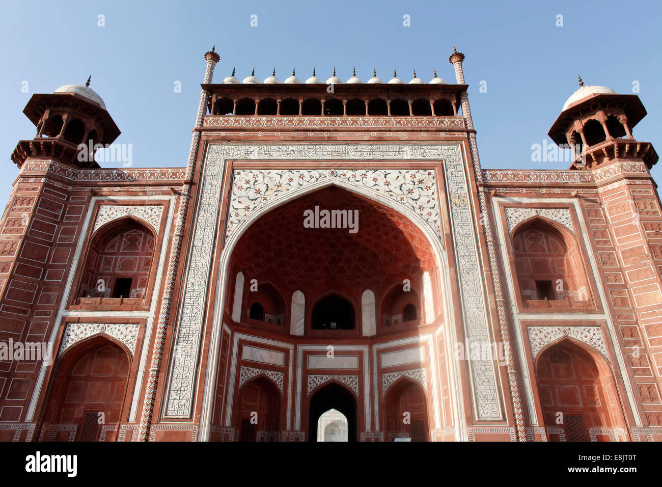Ingresso Gateway al Taj Mahal (Royal o Porta Grande o Darwaza) Foto Stock
