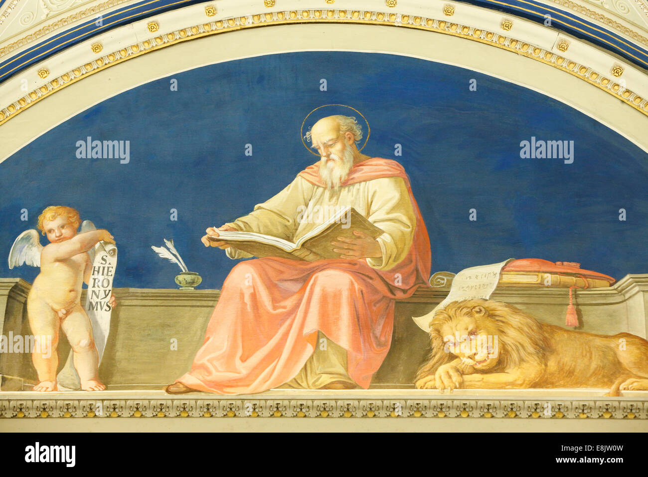 San Girolamo in studio. Museo del Vaticano. Foto Stock
