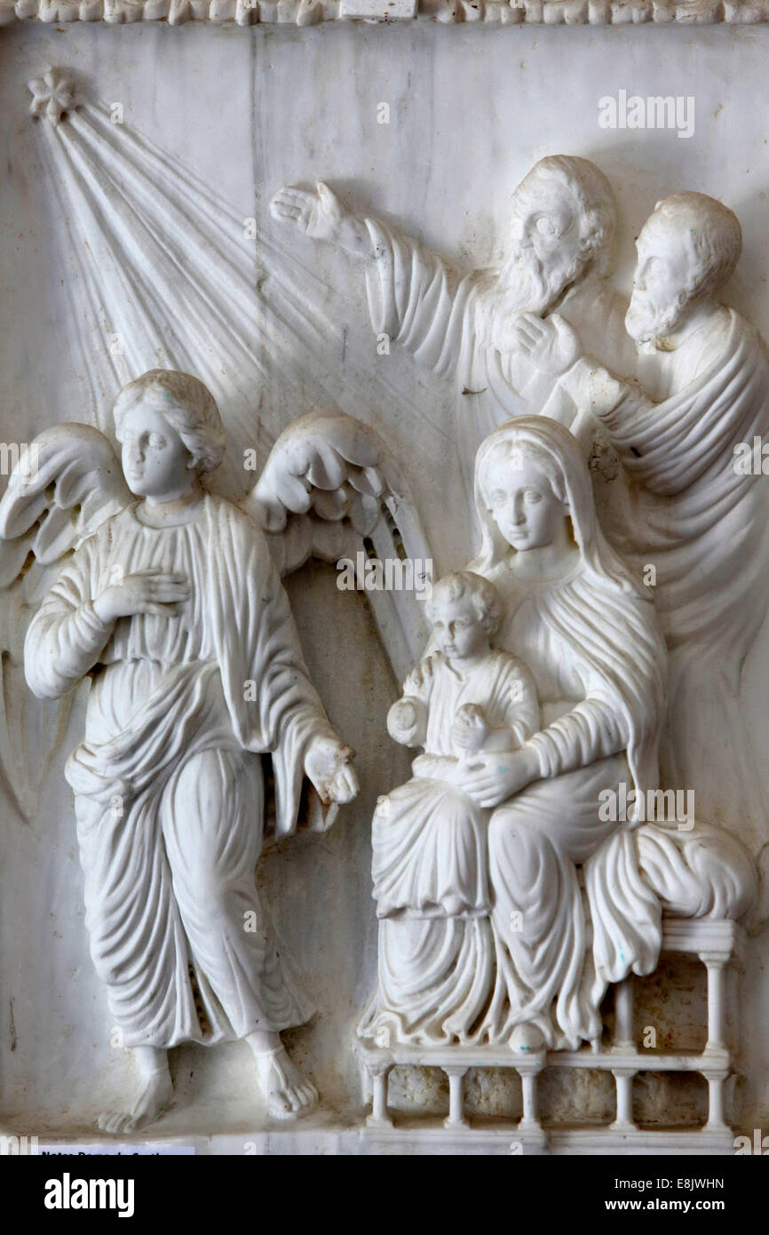 La cattedrale di Notre Dame di Carthages (copia di un bassorilievo dal VI sec.) Foto Stock