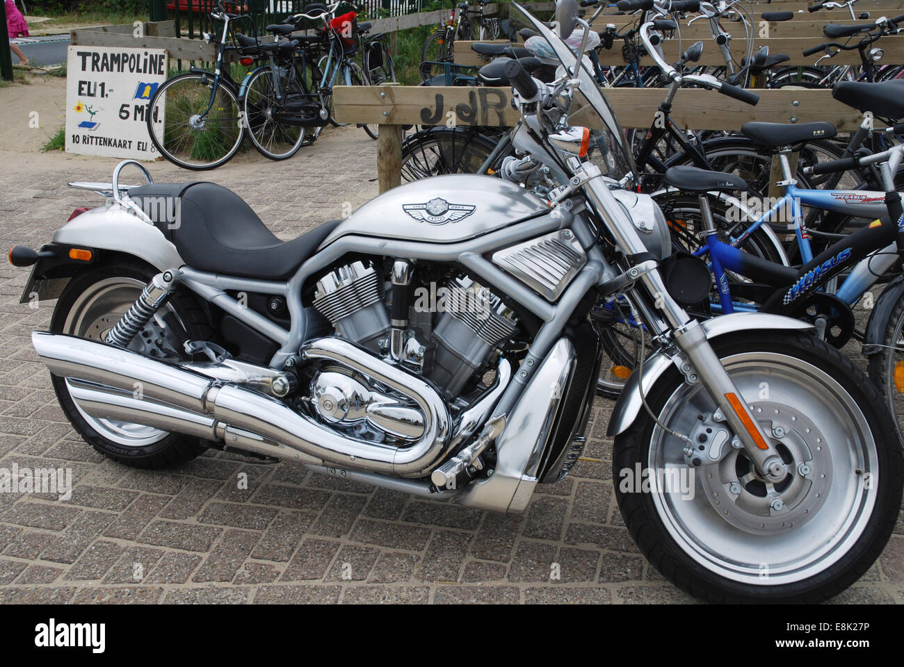 VRSCA V-Rod Harley Davidson, 2003 modello Giubileo per celebrare i 100 anni di HD, Zeeland Paesi Bassi Foto Stock