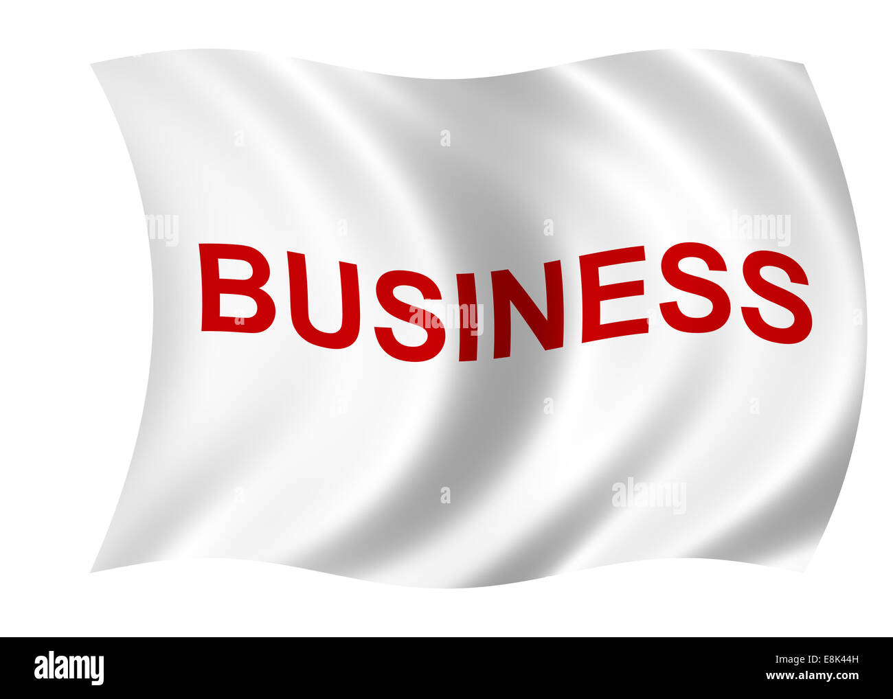 Il successo aziendale e correlati all'attività di trading bandiera isolato Foto Stock