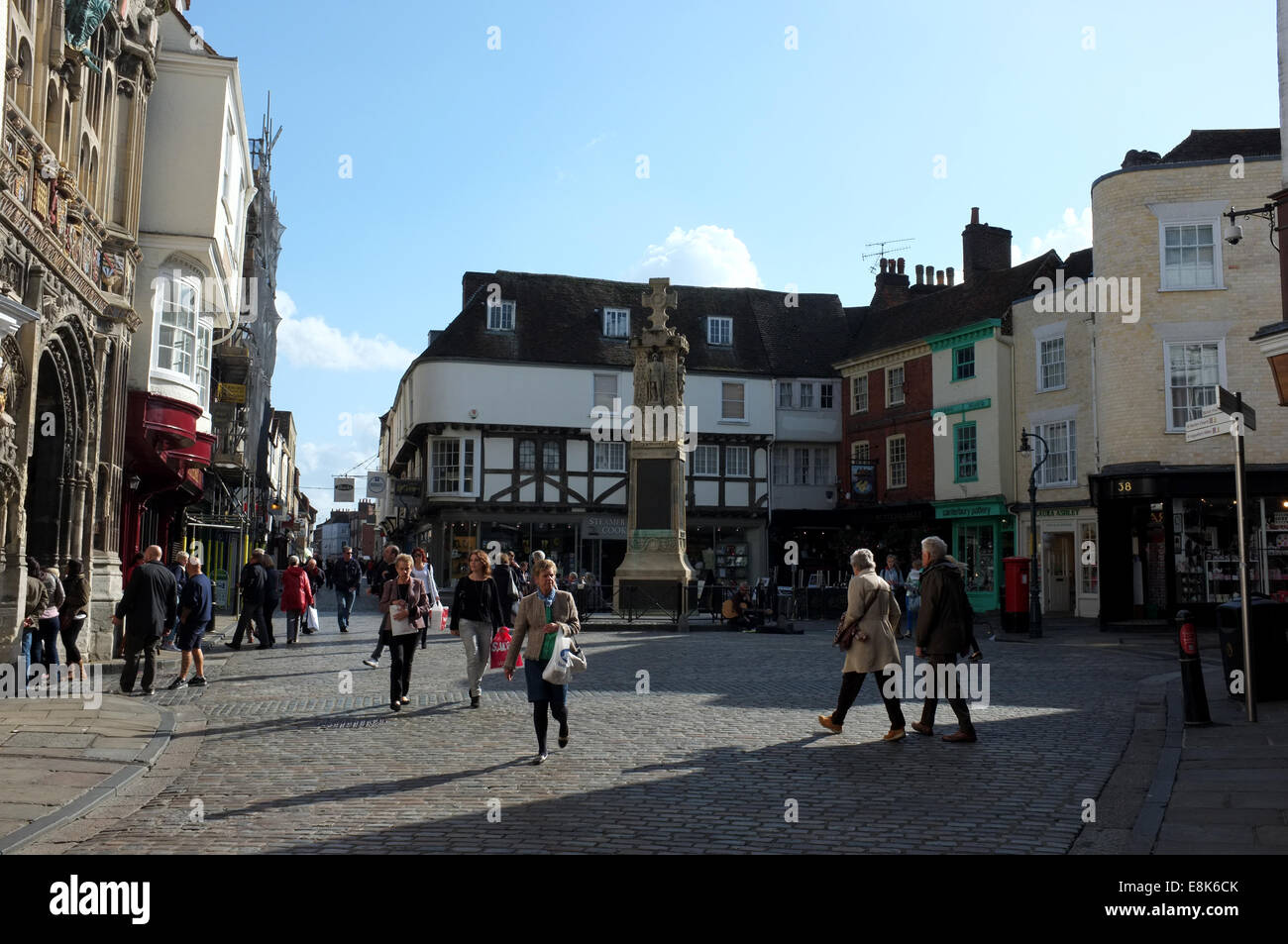 Città di Canterbury nella contea del Kent REGNO UNITO 2014 Foto Stock