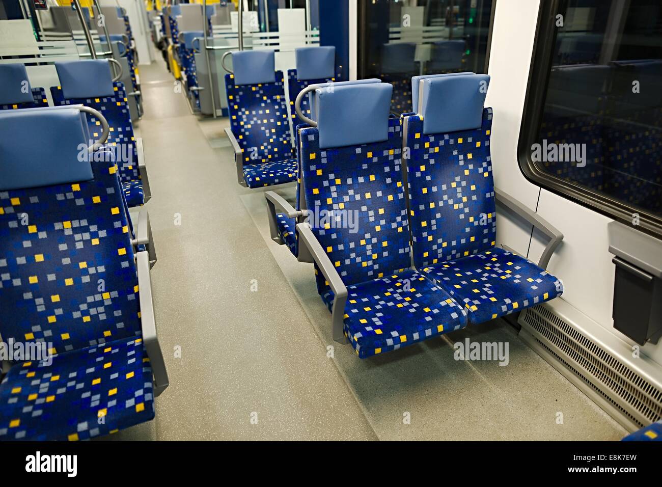 Interiore del treno Foto Stock