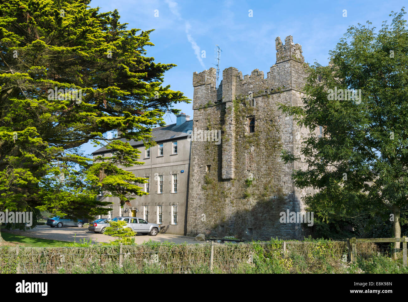 Il castello di Killiane Country House e agriturismo, Killiane, Drinagh, Wexford, Irlanda Foto Stock