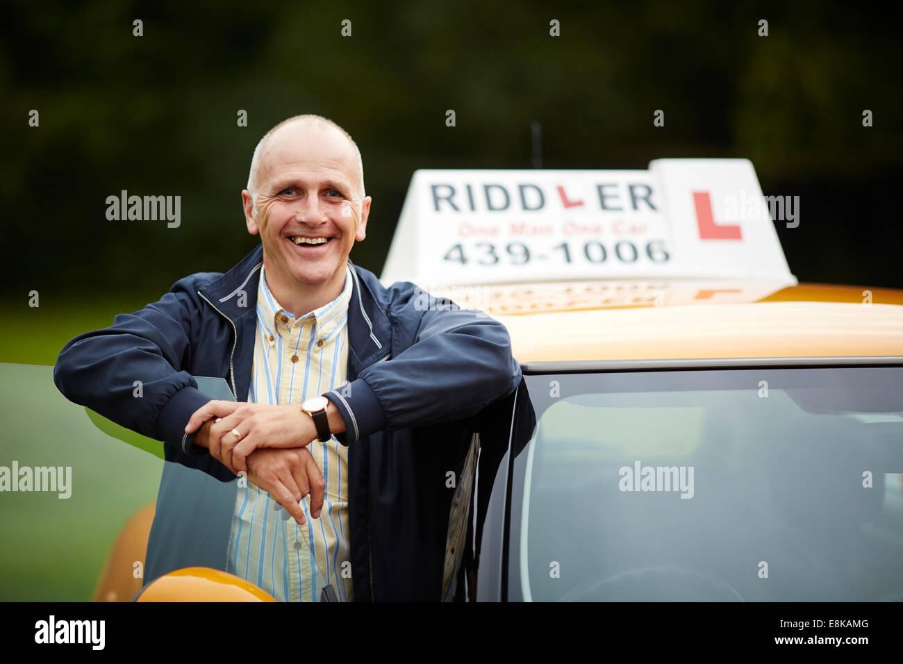 La Guida istruttore scuola Riddler dell'automobilismo da Robert Ridley istruttore scuola Riddler dell'automobilismo da Robert Ridley Foto Stock