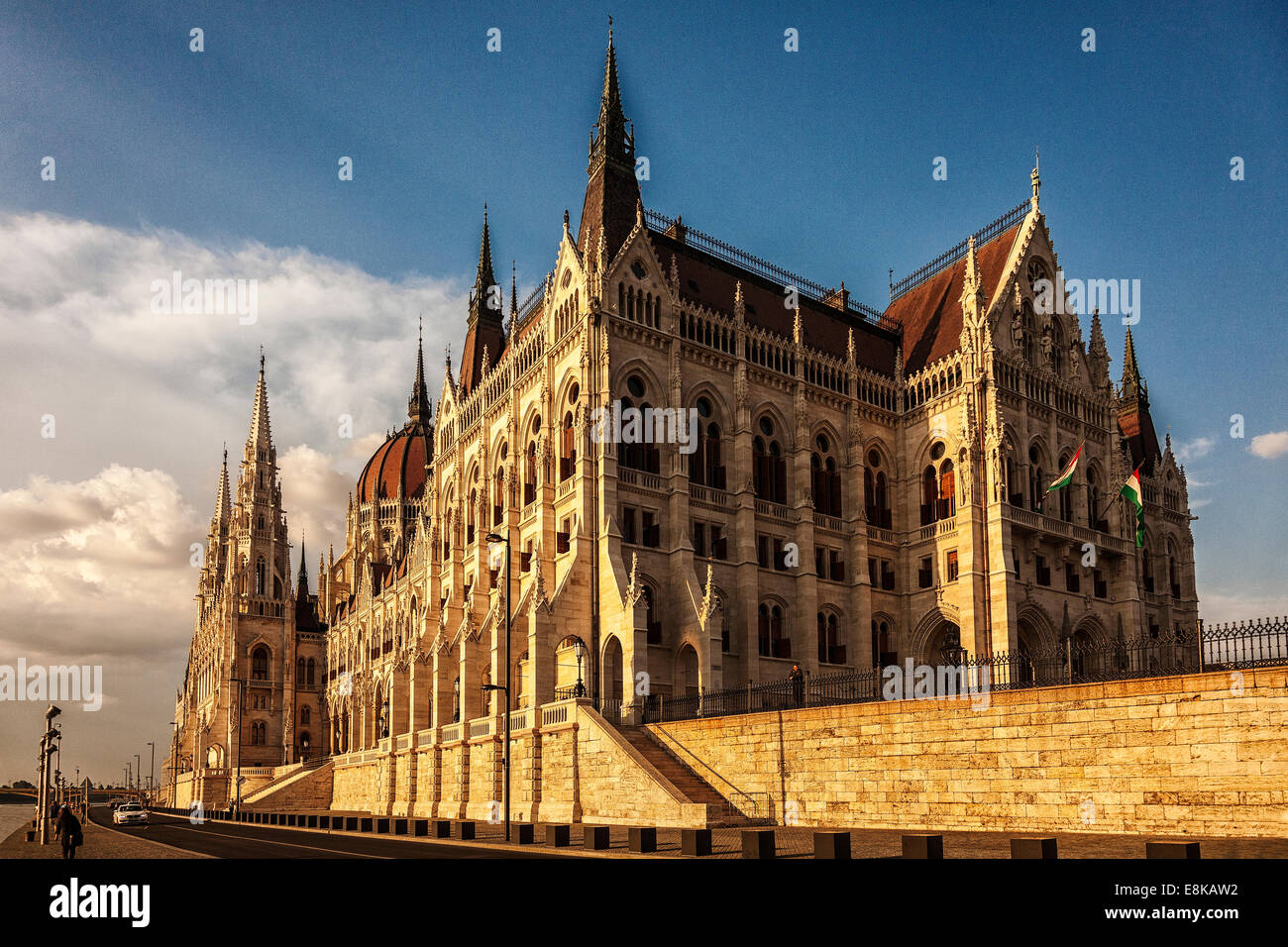 Il Parlamento ungherese costruzione,Budapest, Ungheria Foto Stock