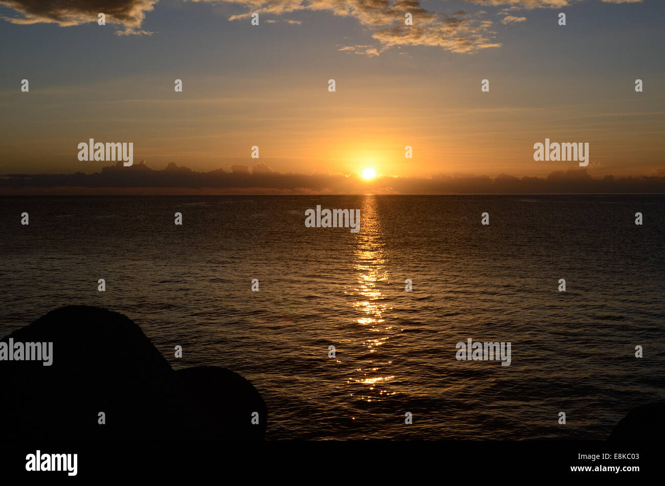 Sunrise siciliano Foto Stock