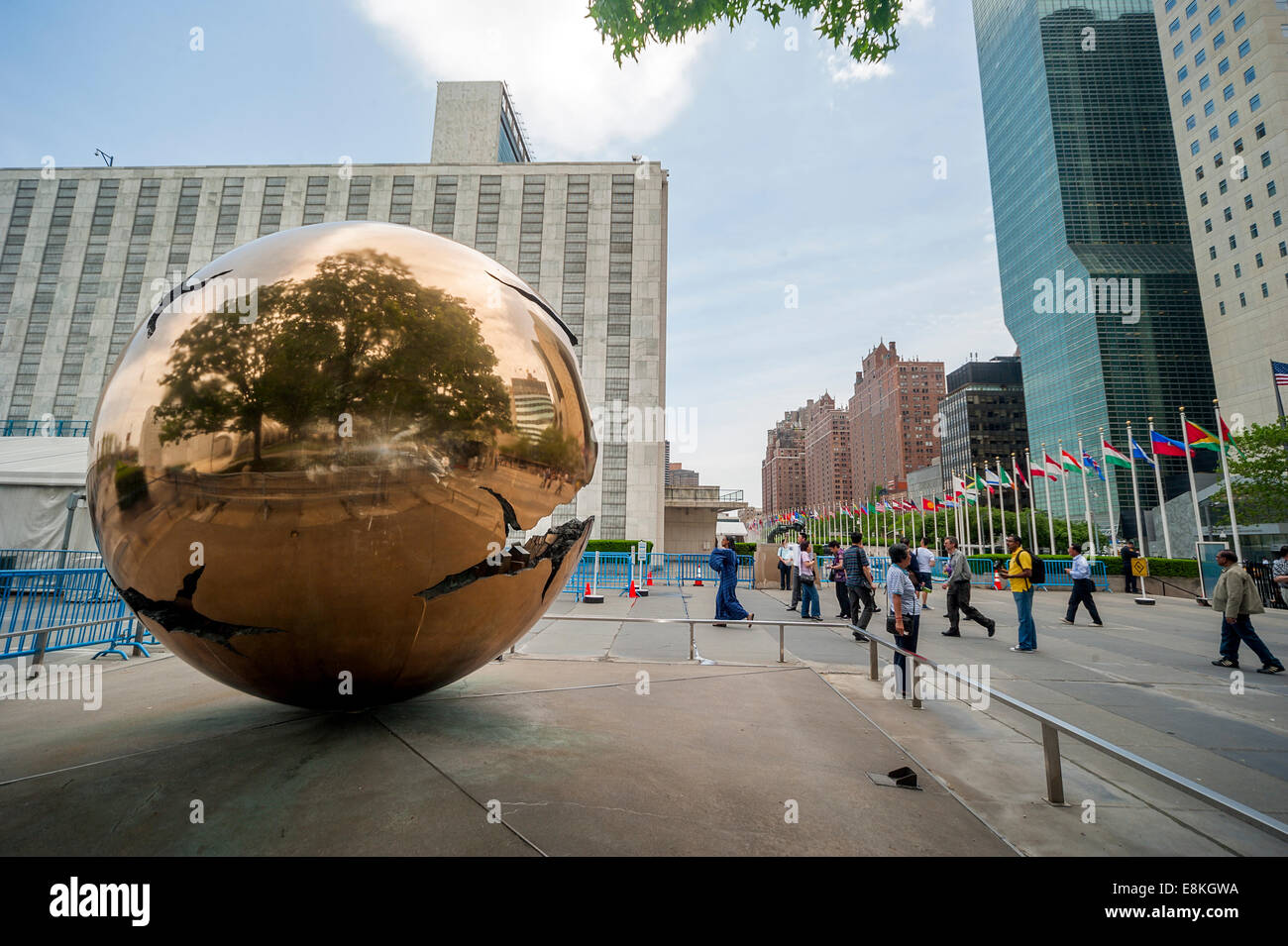 Il palazzo delle Nazioni Unite, a New York City, Stati Uniti d'America Foto Stock
