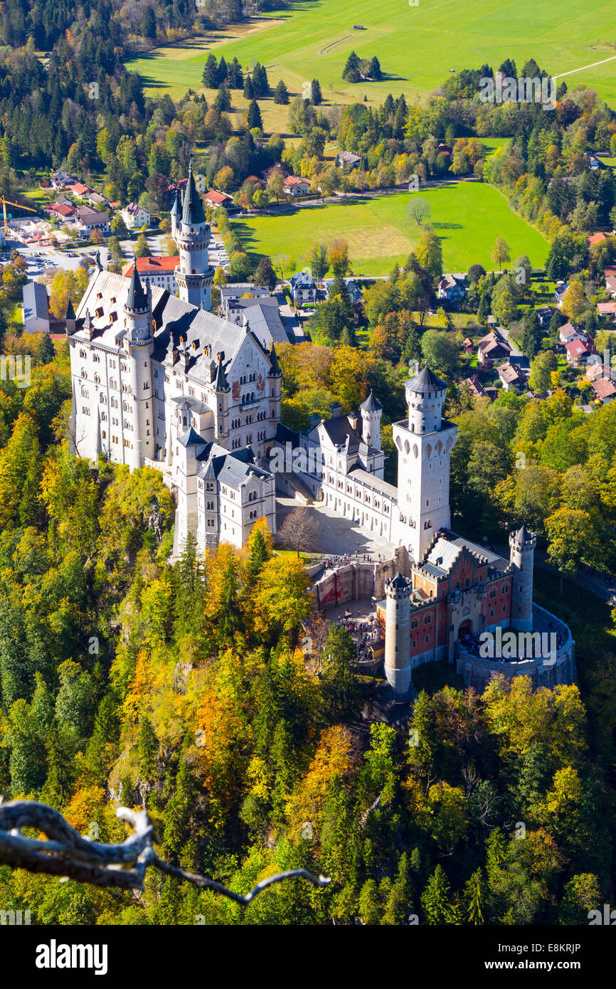 FUSSEN, Germania - 09 ottobre: Schloss Neuschwanstein, un castello di Fussen Germania, il 09 ottobre 2014 (foto di pistola Mitchell Foto Stock