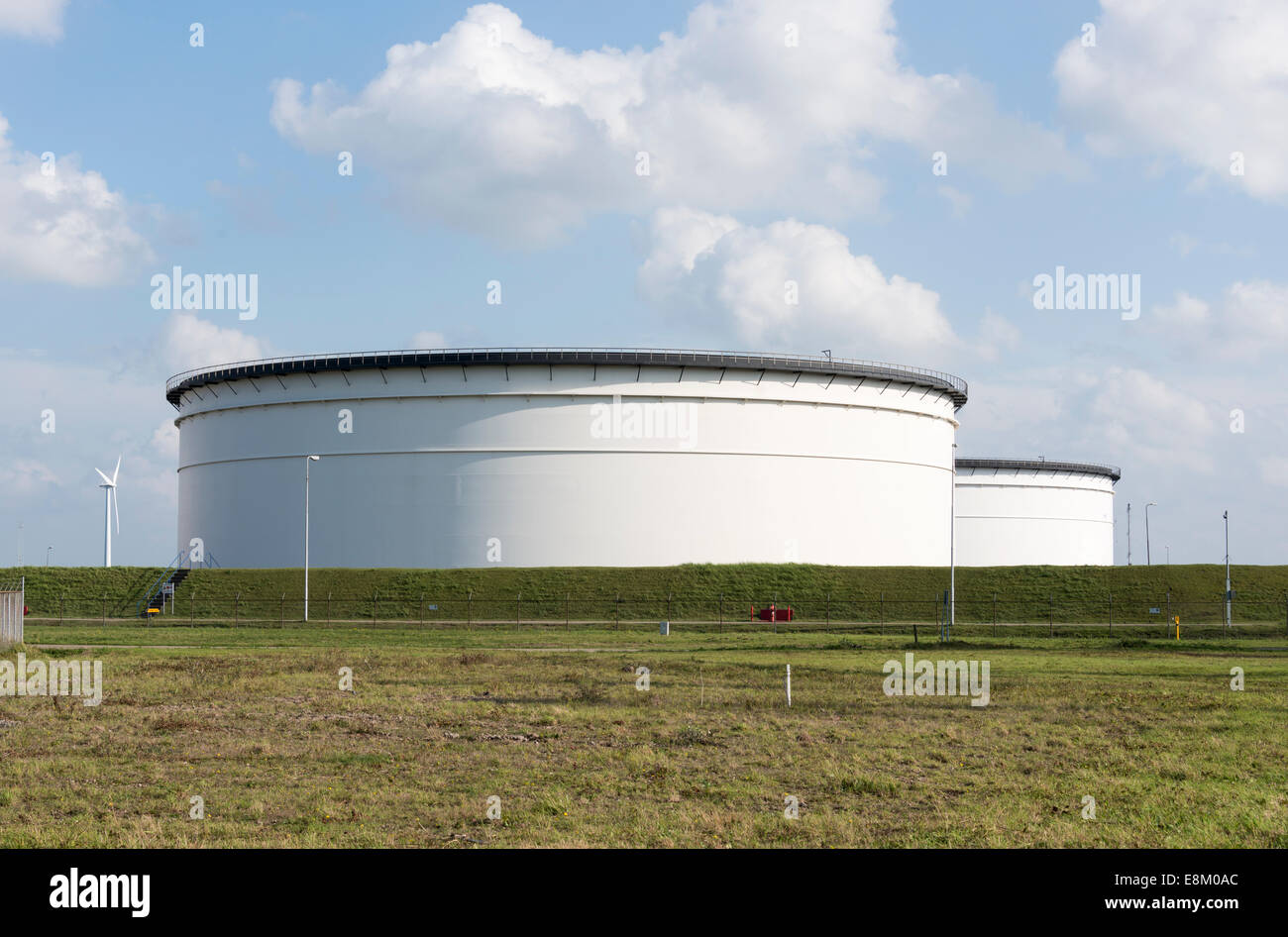 Serbatoi dell'olio Rotterdam Europoort Foto Stock