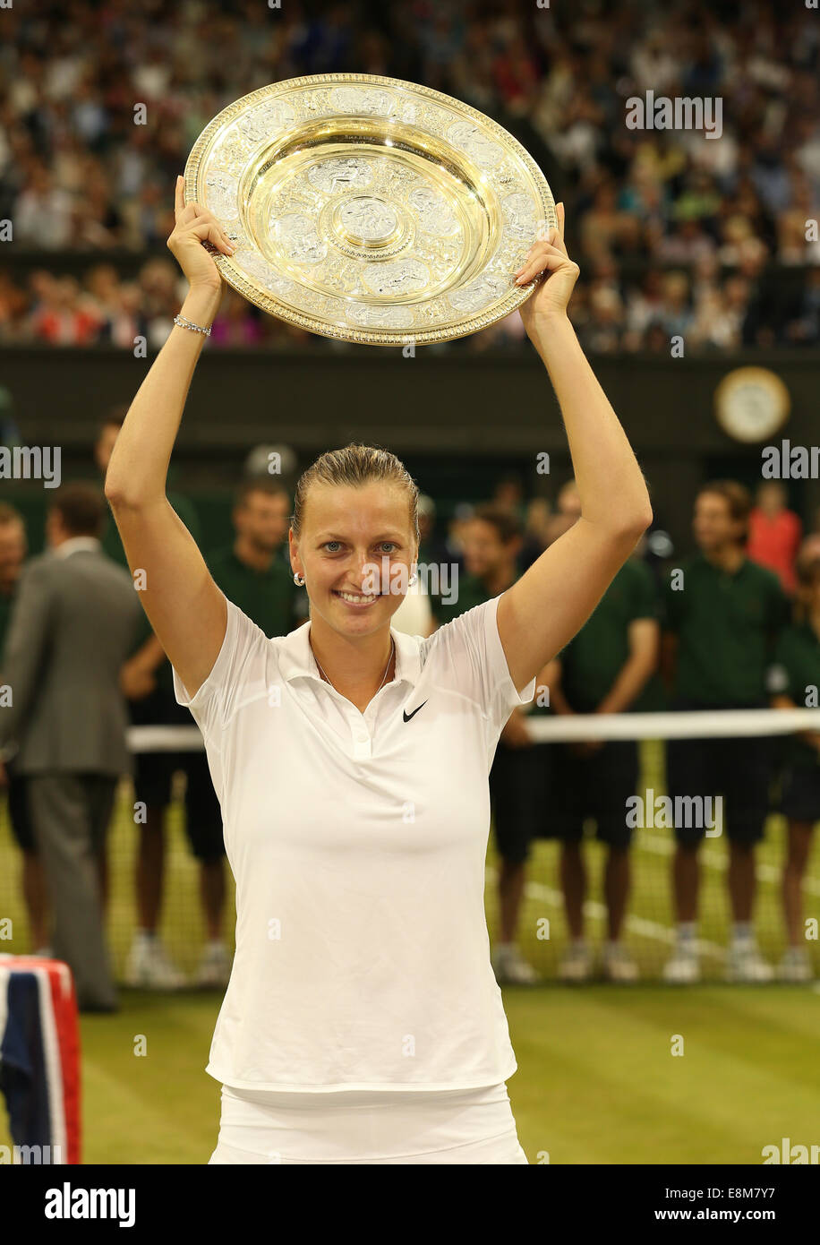 Champion Petra KVITOVA(CZE),2014 campionati di Wimbledon,Londra,Inghilterra. Foto Stock