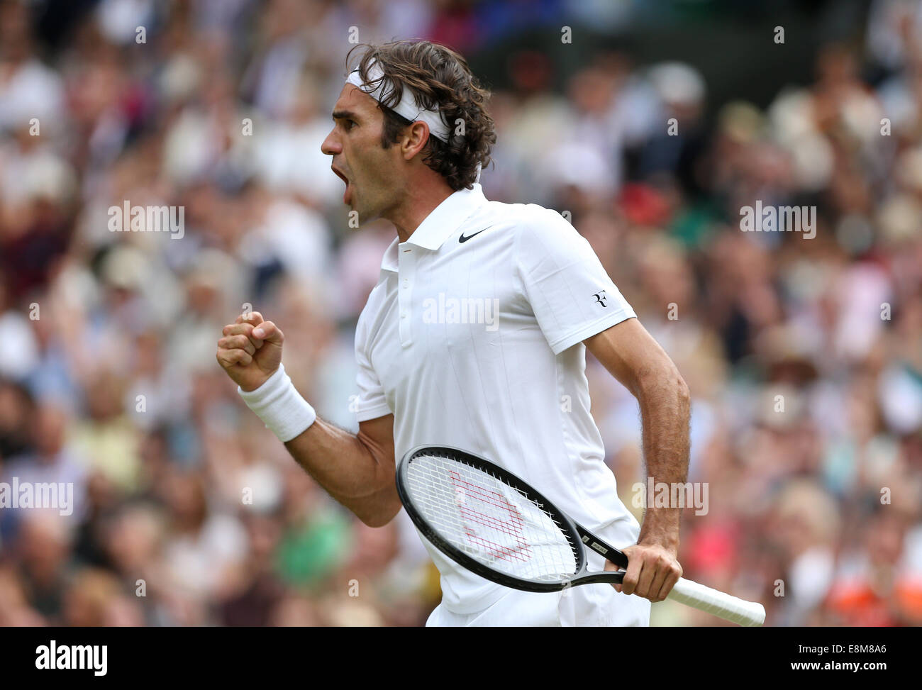Federer wimbledon immagini e fotografie stock ad alta risoluzione - Alamy