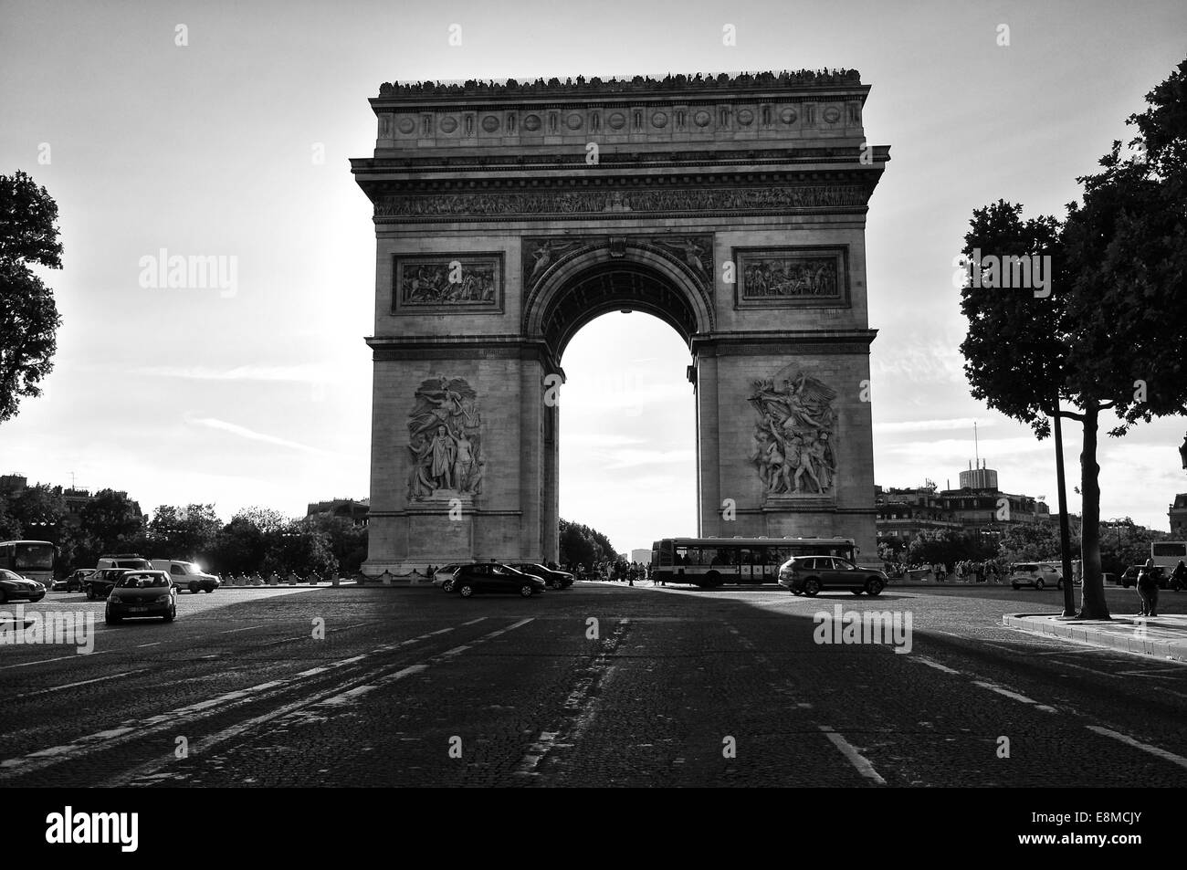 L'Arc de Triomphe Foto Stock