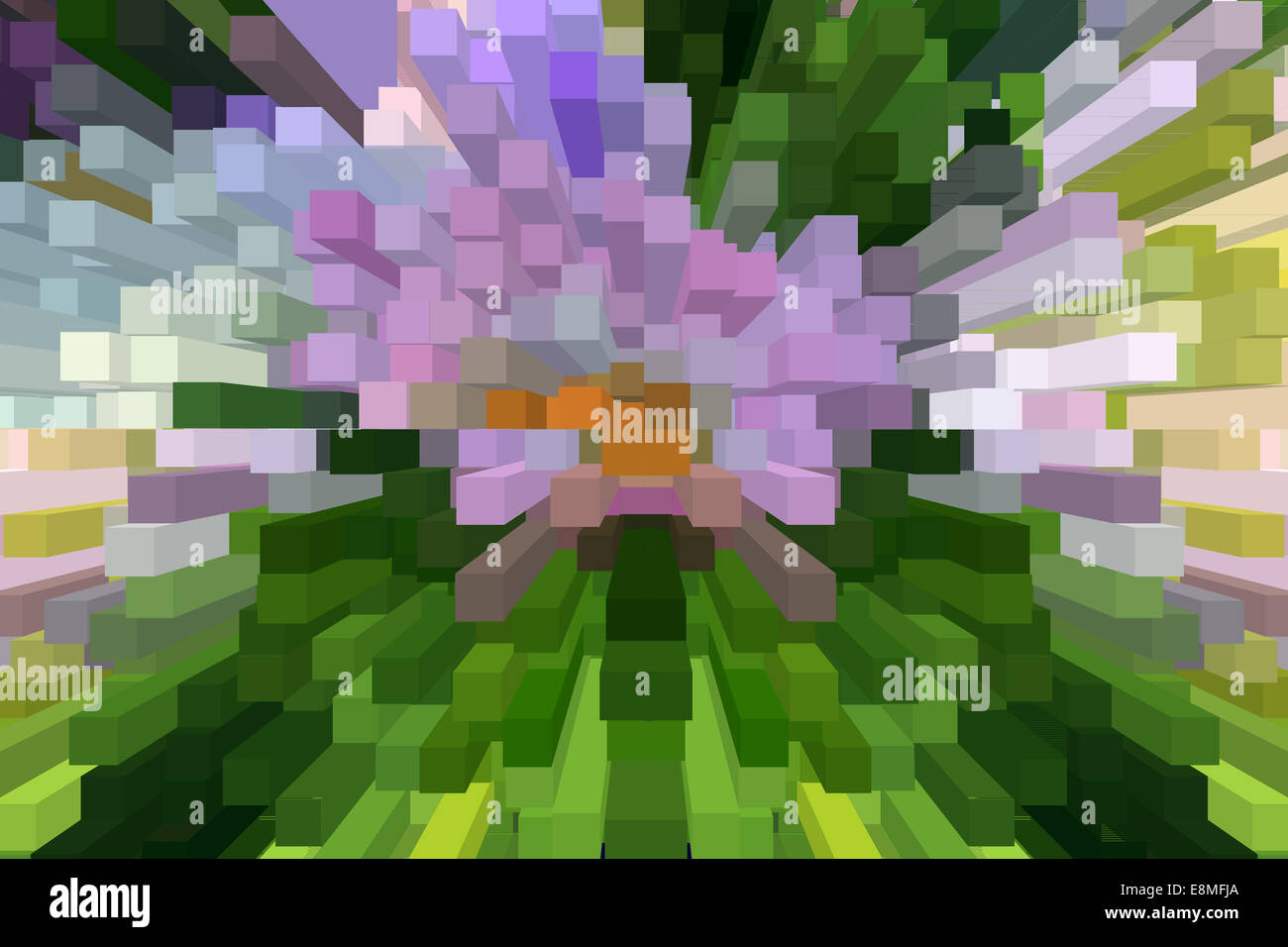 L'esplosione multicolore è molto luminoso Foto Stock