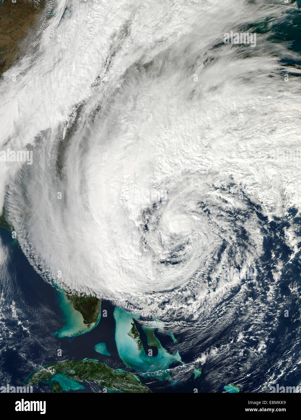 Ottobre 27, 2012 - uragano Sandy fuori del sud-est degli Stati Uniti. Foto Stock