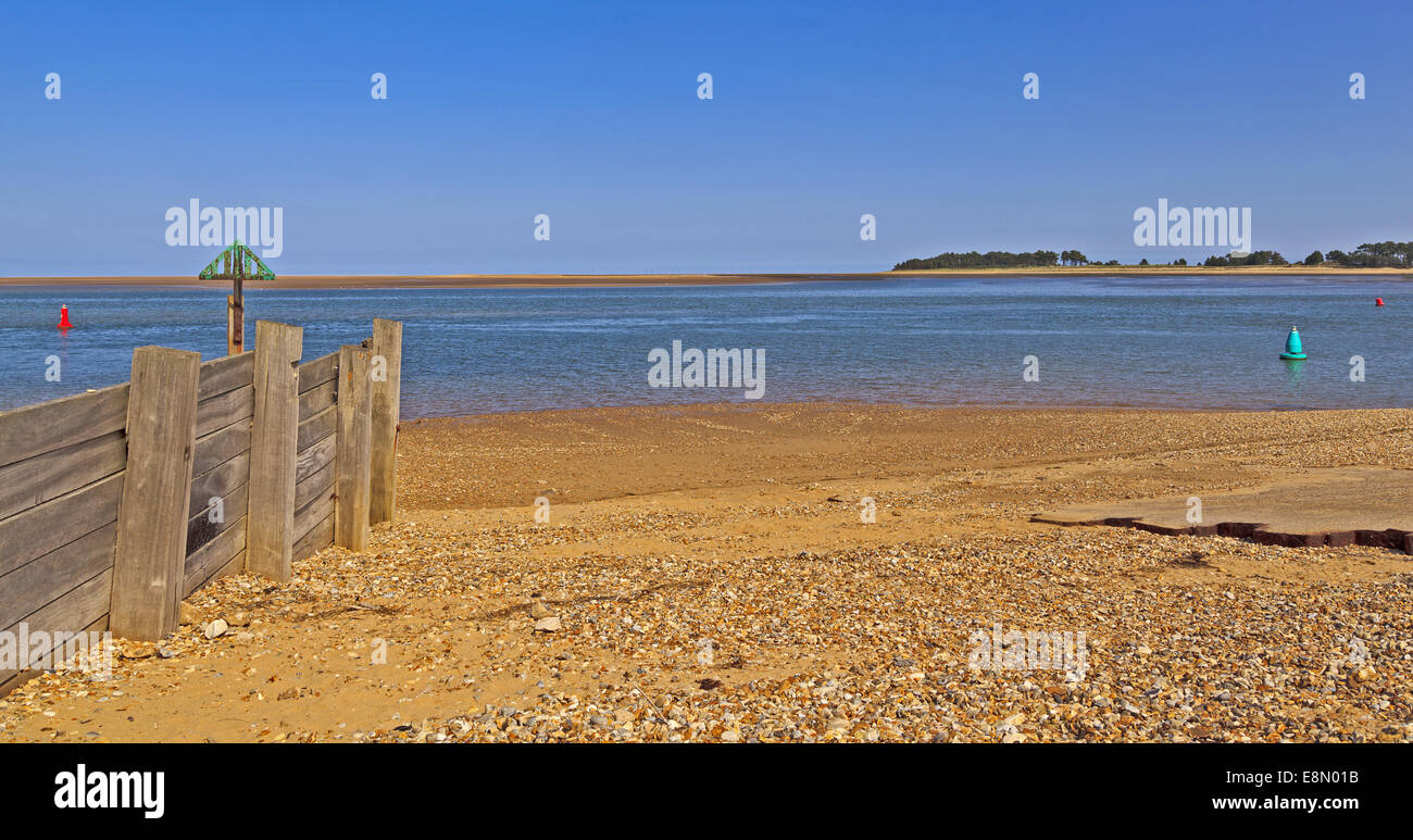 Spiaggia di sabbia fine della spiaggia di miglio, Pozzi-next-il-Mare, Norfolk Foto Stock