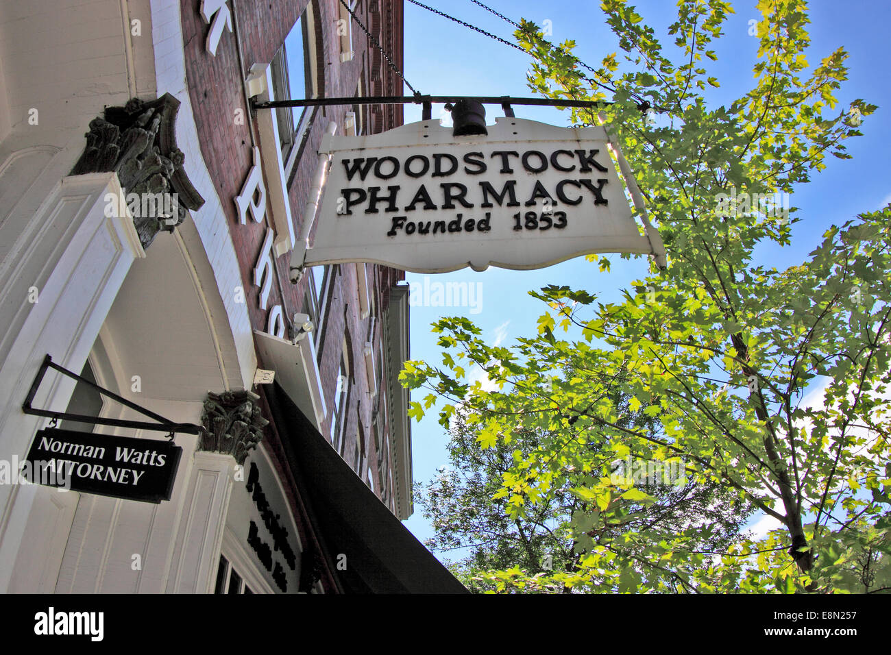 Woodstock Vermont Foto Stock