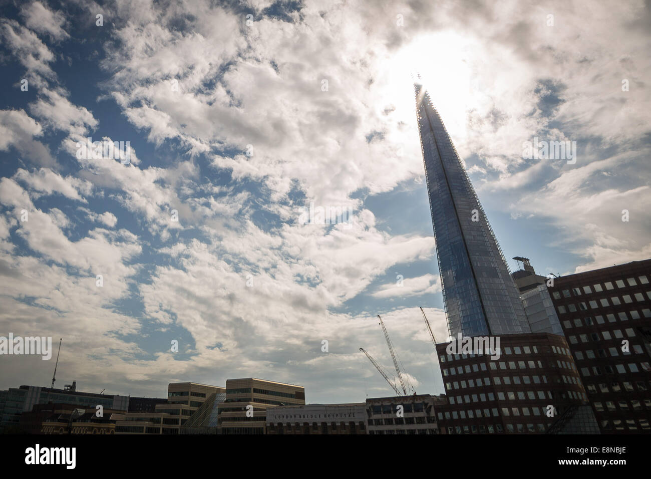 Londra, Regno Unito. Undicesimo oct, 2014. L'edificio di Shard preselezionato per il riba Stirling Prize 2014 Credit: Guy Corbishley/Alamy Live News Foto Stock