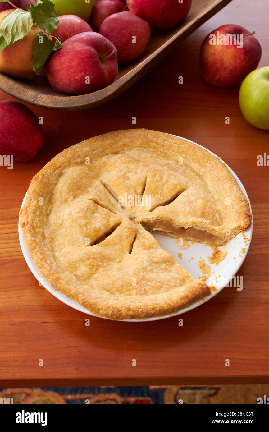 Tradizionale Torta di mele Foto Stock