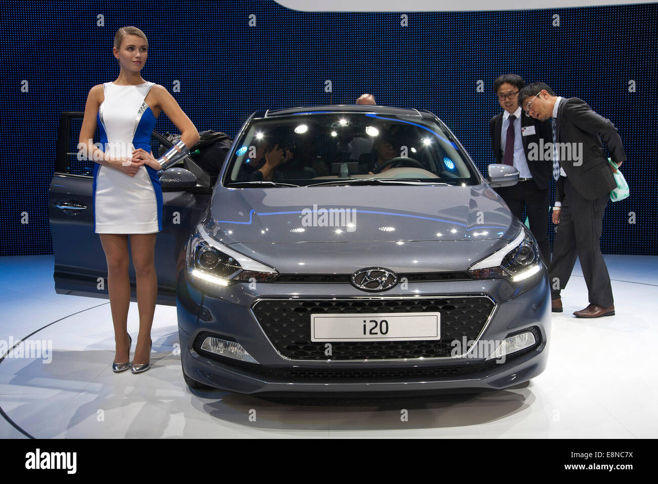 Hyundai i20 Paris Motor Show Mondial de l'Automobile 2014 Foto Stock