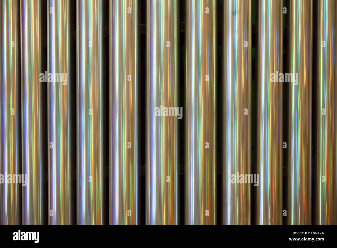 Lo sfondo o la tessitura di un organo da chiesa tubi. Foto Stock